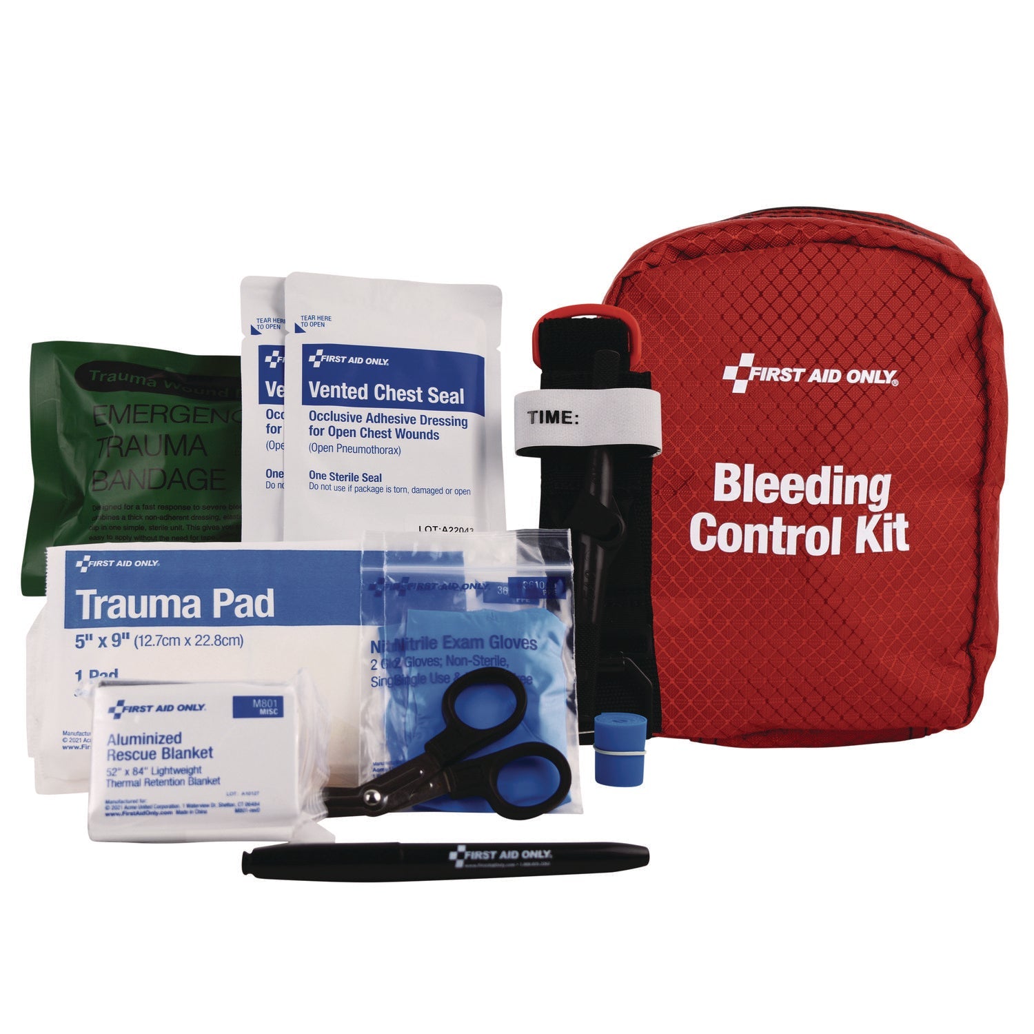 first-aid-only-right-response-bleeding-control-kit-for-limb-and-chest-wounds-16-pieces-fabric-pouch-fao91513_1