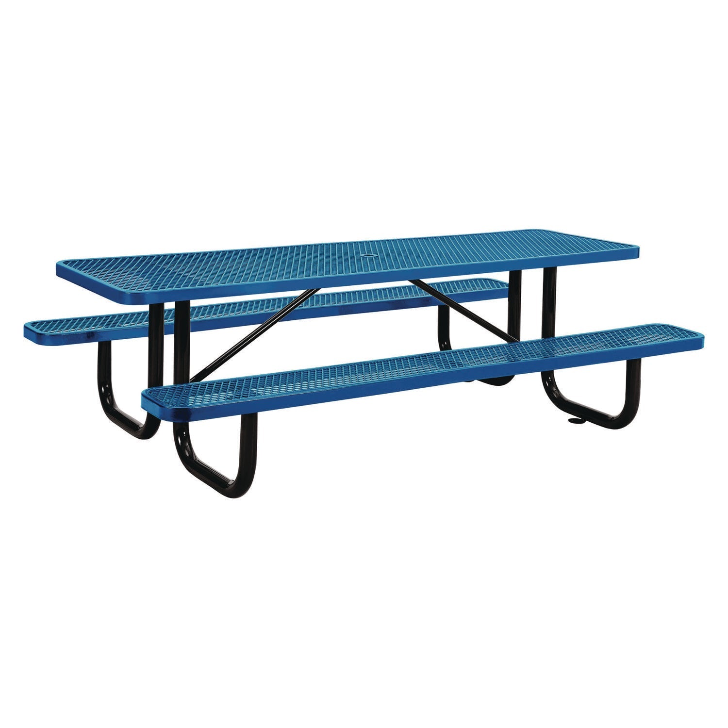 global-industrial-expanded-steel-picnic-table-rectangular-96-x-62-x-29-5-blue-top-blue-base-legs-gbe277153bl_1