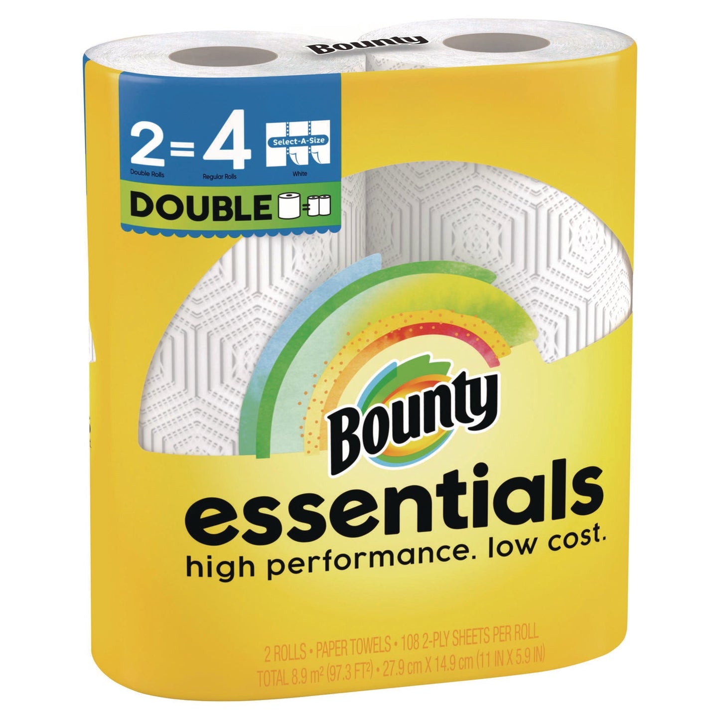 bounty-essentials-select-a-size-kitchen-roll-paper-towels-2-ply-white-108-sheets-roll-2-pack-8-packs-carton-pgc14019_3