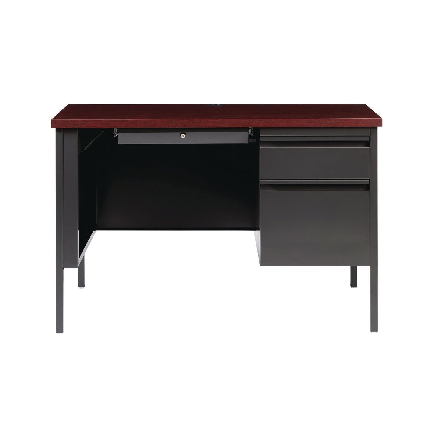 alera-single-pedestal-steel-desk-45-x-24-x-29-5-mahogany-charcoal-charcoal-legs-alehsd4524cm_2