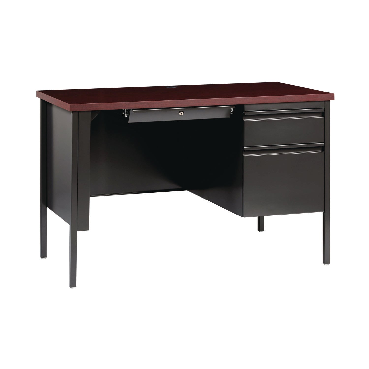 alera-single-pedestal-steel-desk-45-x-24-x-29-5-mahogany-charcoal-charcoal-legs-alehsd4524cm_1