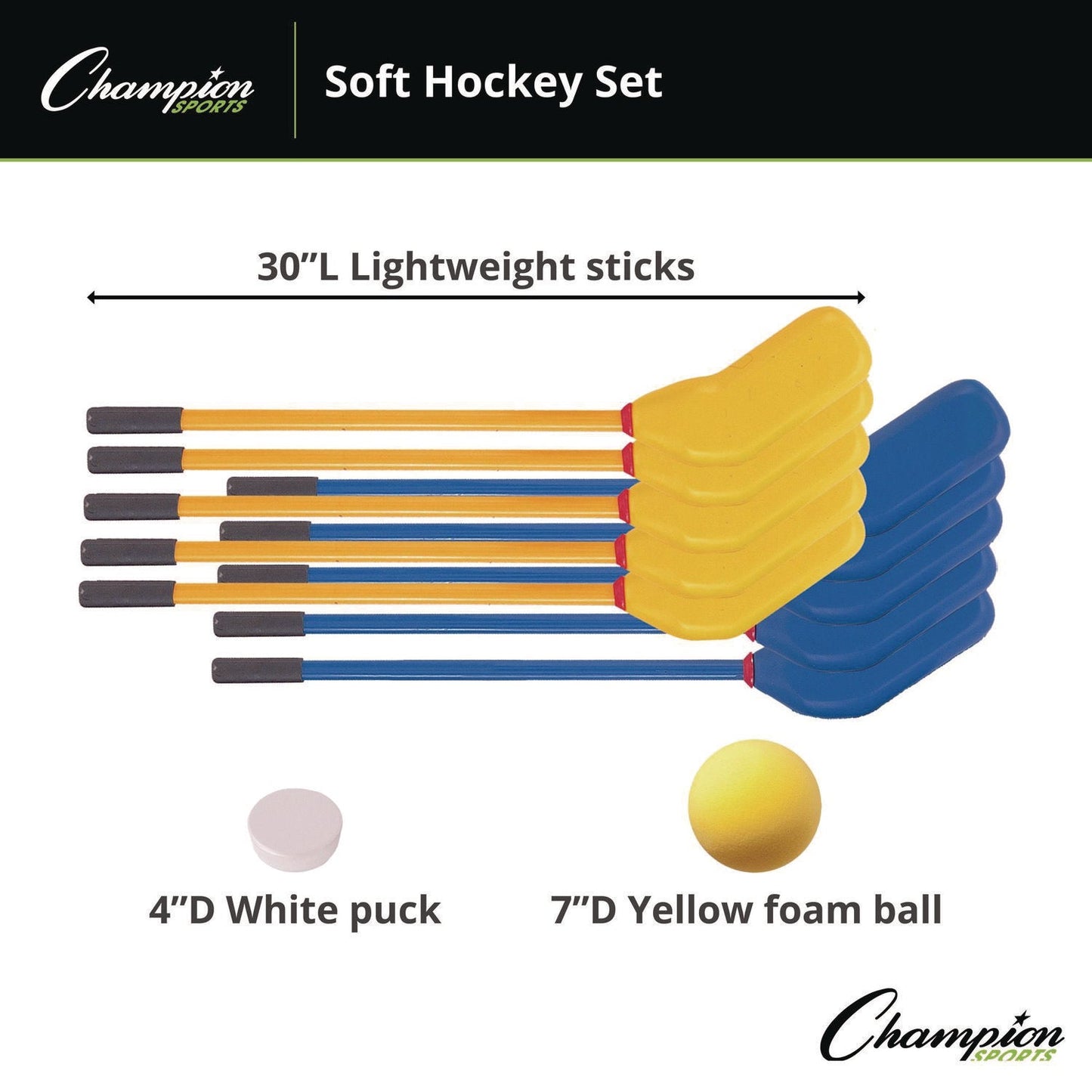 champion-sports-rhino-soft-hockey-set-30-long-10-sticks-7-ball-4-puck-csihs10set_6