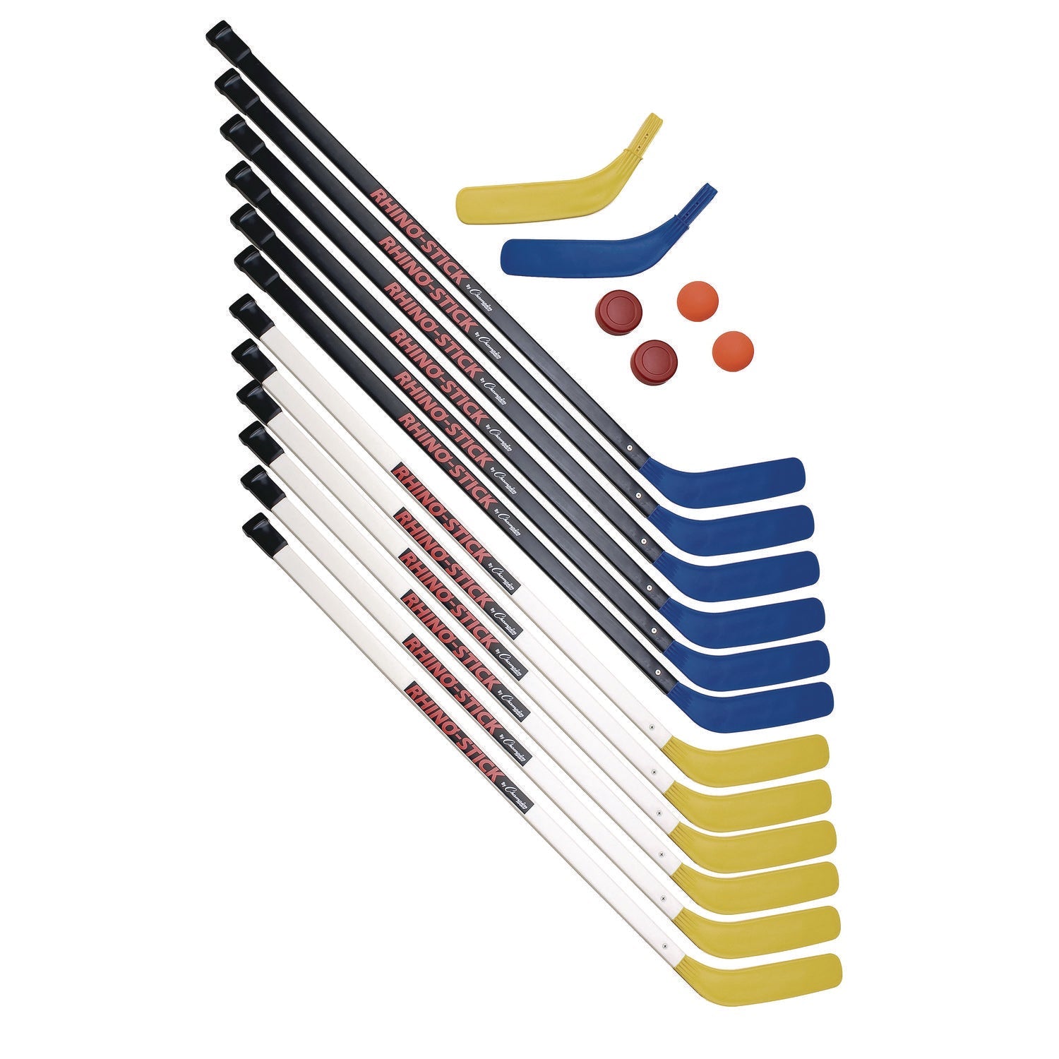 champion-sports-43-rhino-stick-hockey-set-12-sticks-2-pucks-2-balls-2-extra-blades-csihs43set_1