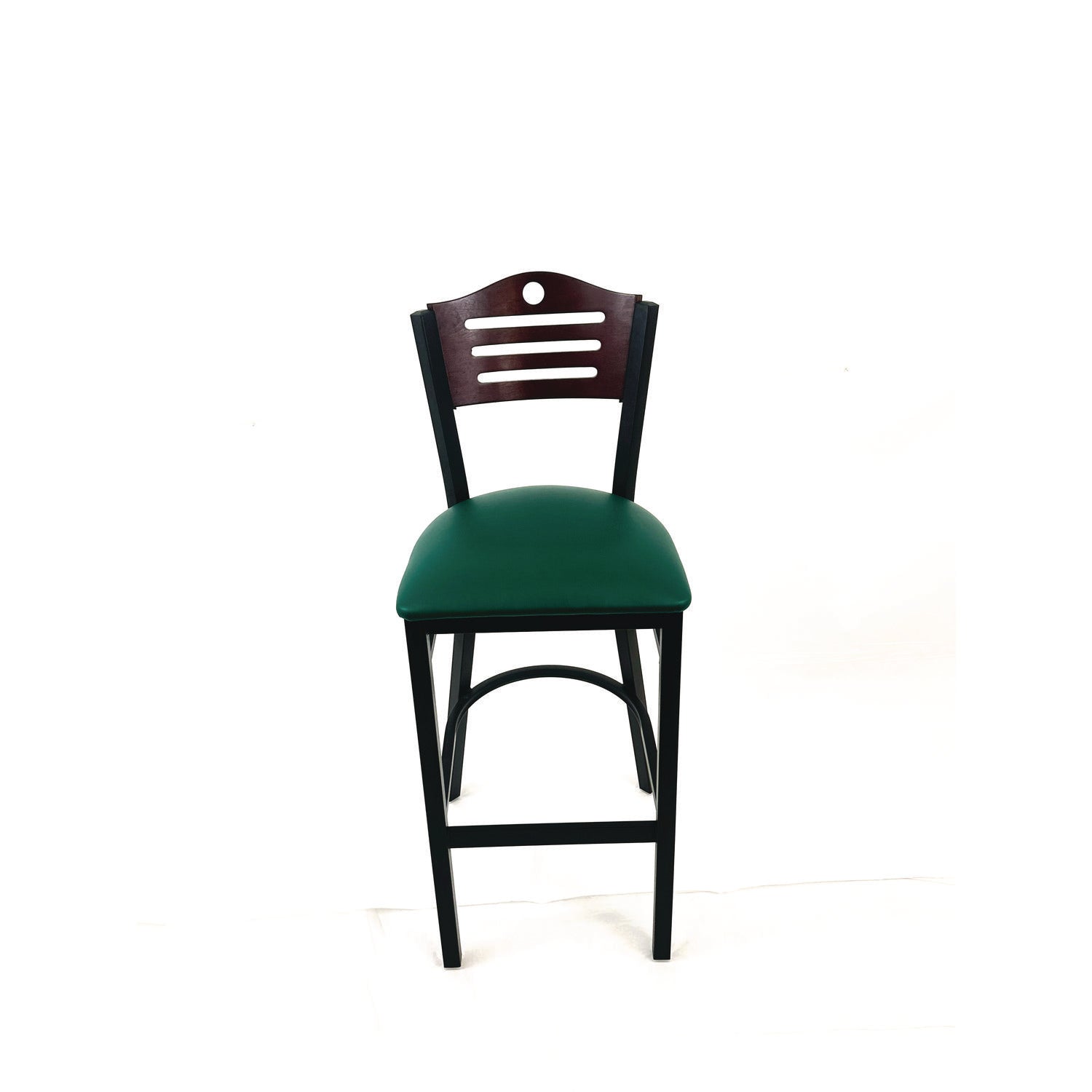 jmc-furniture-eagle-series-barstool-supports-up-to-300-lb-28-5-seat-height-green-seat-dark-mahogany-back-black-base-jmcebbvgrnb_1