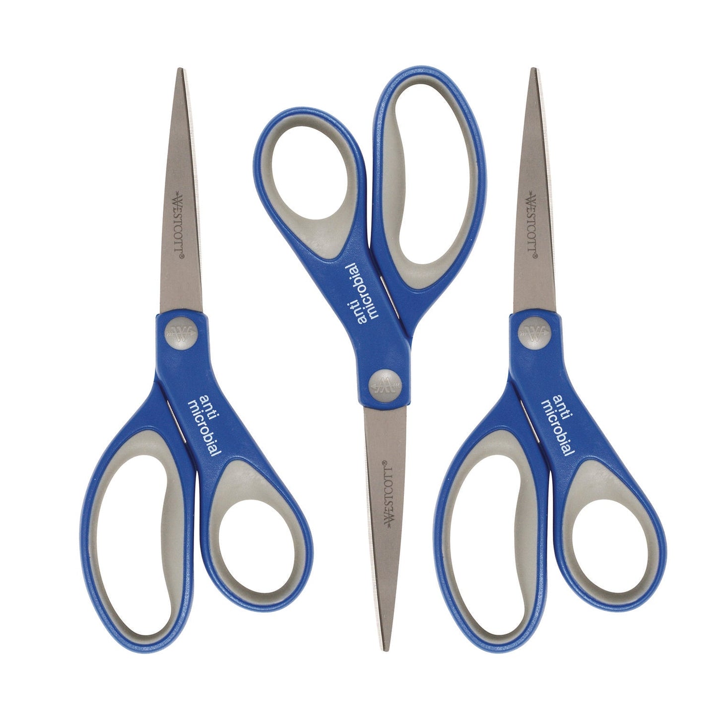 westcott-scissors-with-antimicrobial-protection-8-long-3-25-cut-length-straight-blue-gray-handle-3-pack-acm17837_4
