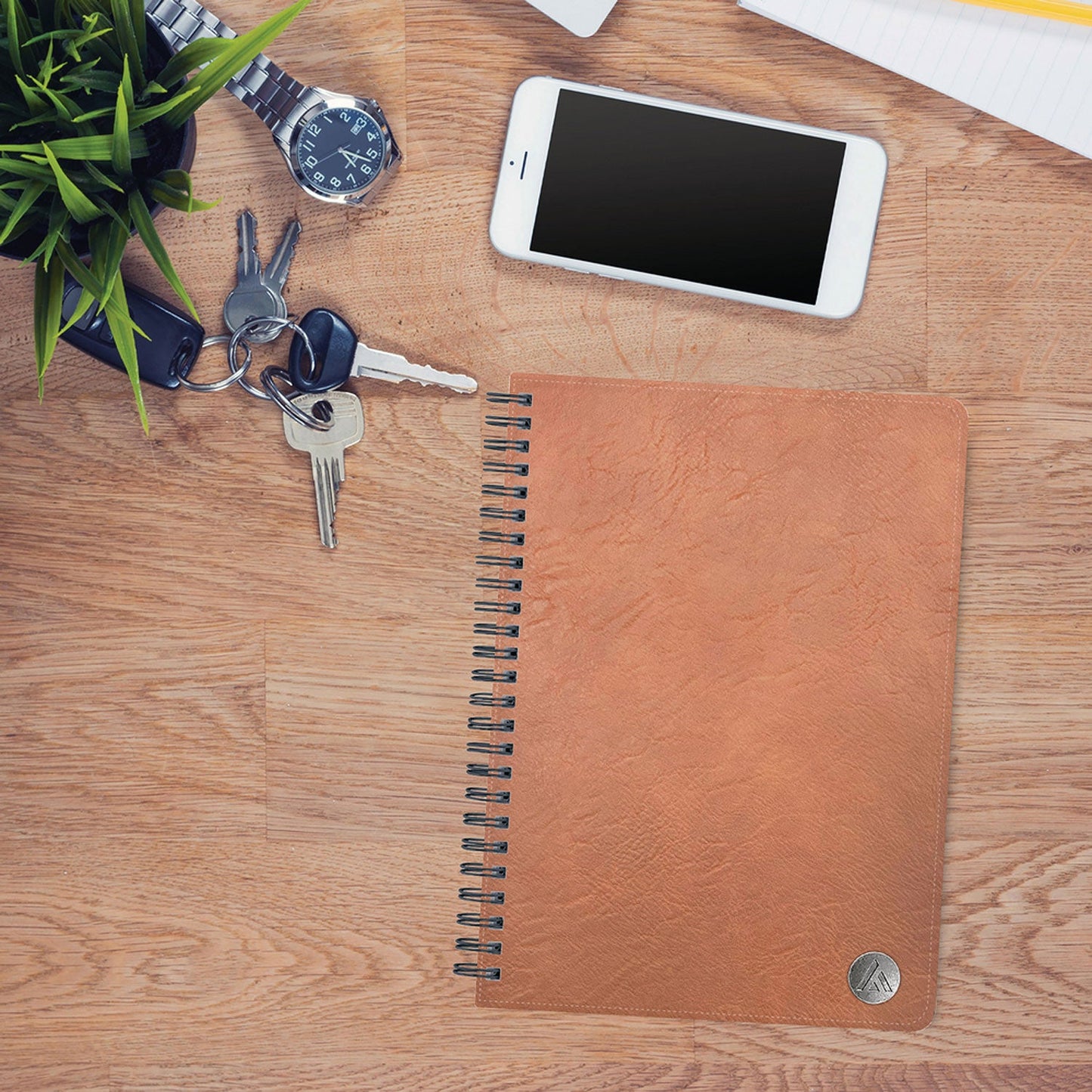 blue-sky-asmbld-faux-leather-wirebound-notebook-1-subject-medium-college-rule-tan-cover-80-8-5-x-5-75-sheets-bls150538_5