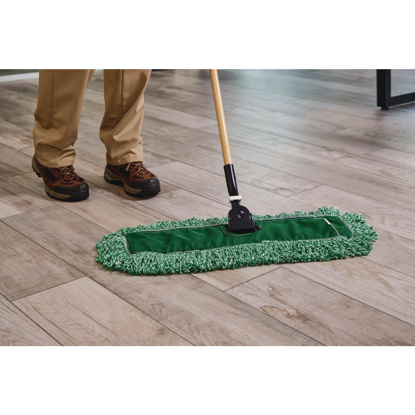 Rubbermaid® Commercial Microfiber Loop Dust Mop, 24" x 5", Green, 12/Carton (RCPJ853GRE)