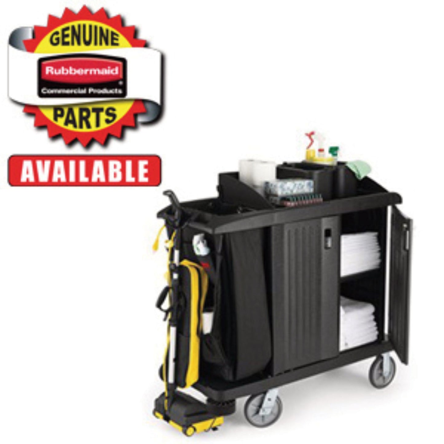 Rubbermaid® Commercial Hardware Kit for Rubbermaid Full Size Housekeeping Carts, Metal, Gray (SGS6189L1)