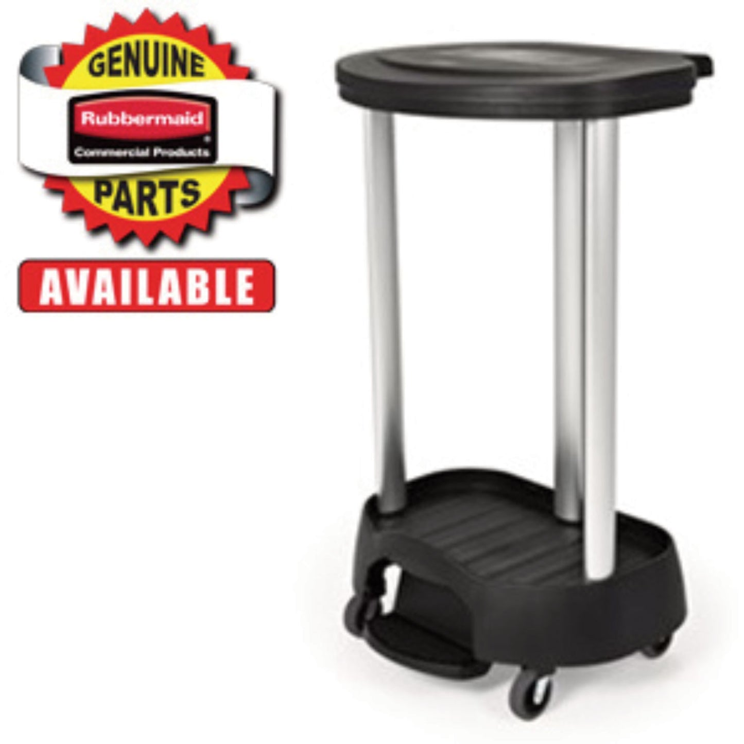 Rubbermaid® Commercial Linen Hamper Step-On Pedal, 9 x 18 x 5, Gray (SGS6300L1BLA)