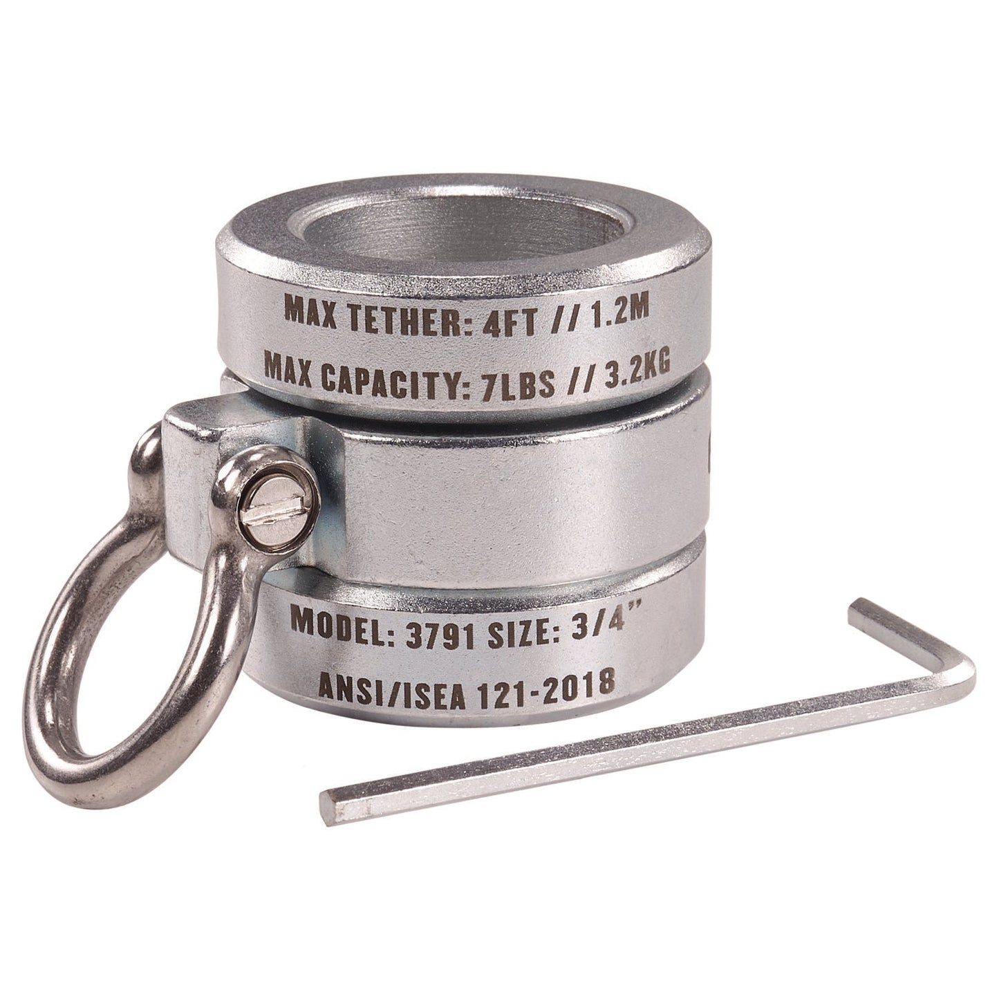 ergodyne-r-squids-3791-sleever-connecting-bar-lock-collar-with-tool-attachment-point-7-lb-max-working-capacity-0-75-long-silver-ego19106_1