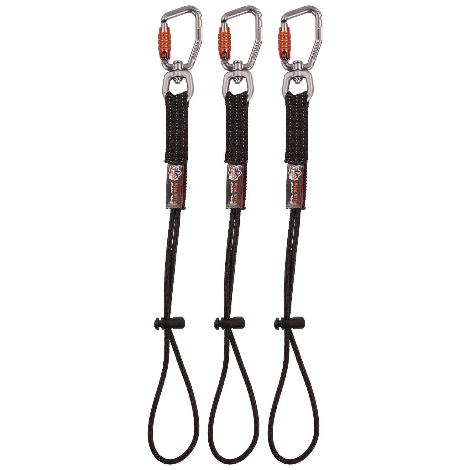 ergodyne-r-squids-3714-elastic-tool-tail-lanyard-w-carabiner-and-cinch-loop-10-lb-max-working-capacity-15-long-black-3-pack-ego19766_1