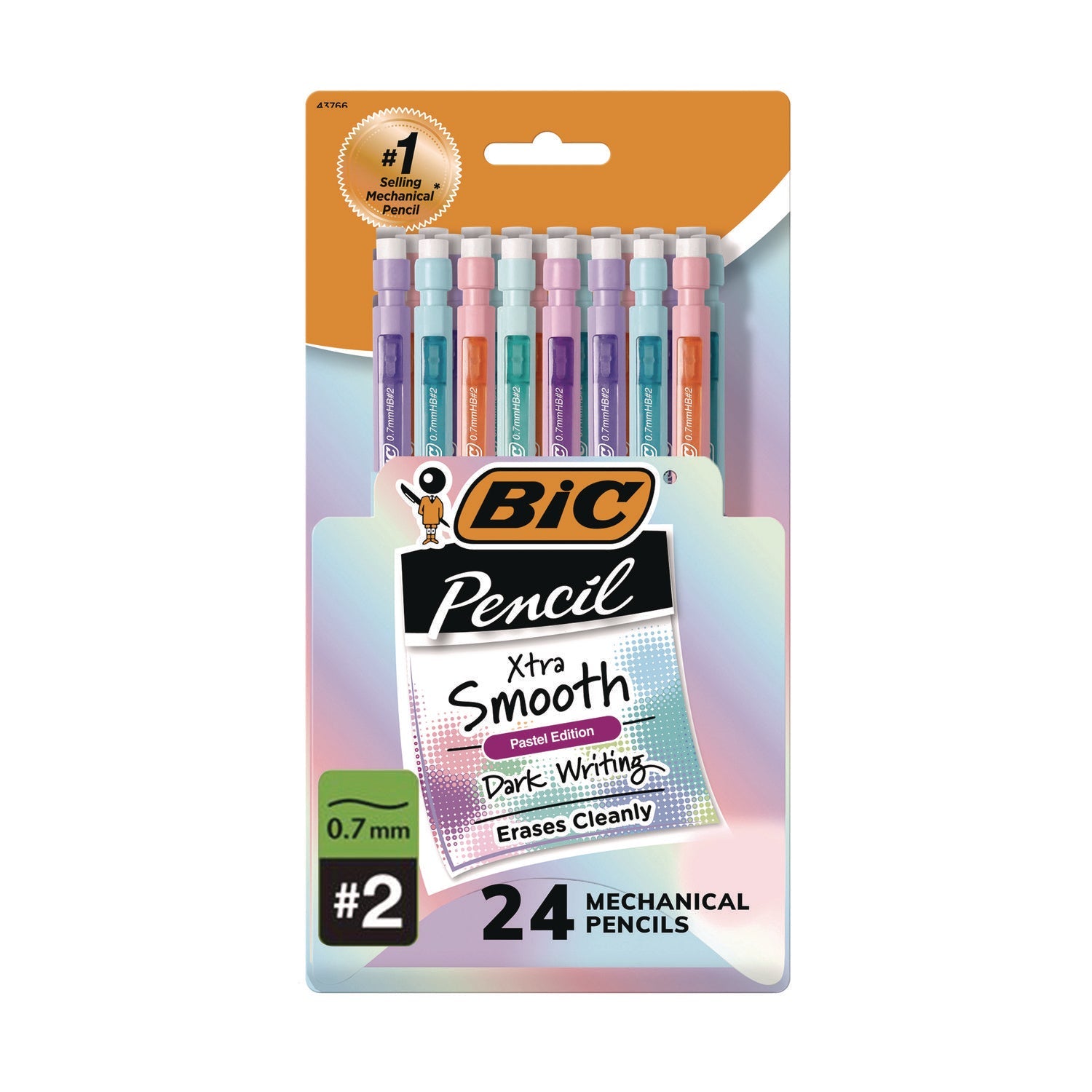bic-r-xtra-smooth-pastel-edition-mechanical-pencils-0-7-mm-hb-2-black-lead-assorted-barrel-colors-24-pack-bicmpnp24blk_1