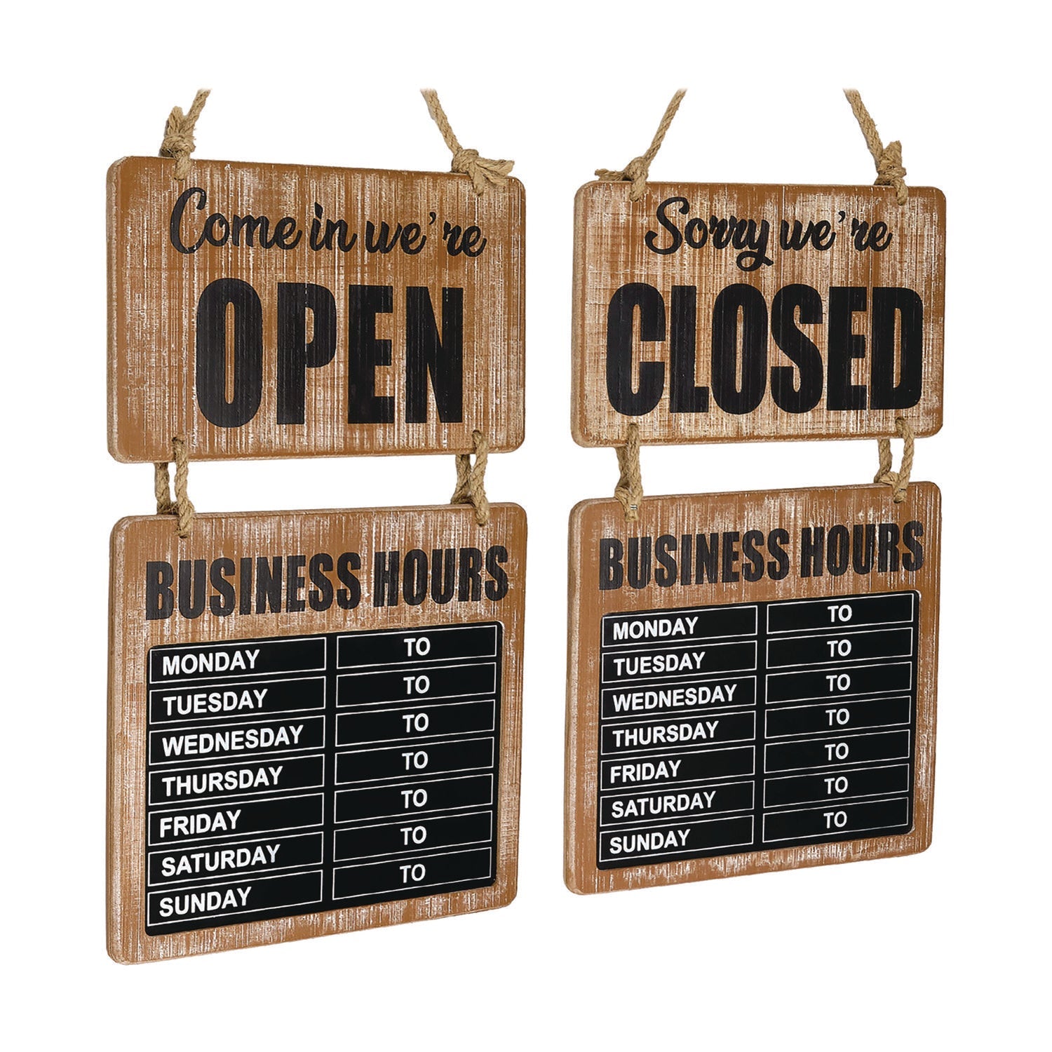 excello-global-products-r-business-hours-outdoor-sign-9-75-x-22-5-brown-face-black-white-lettering-chalkboard-exoegphd0310s_1