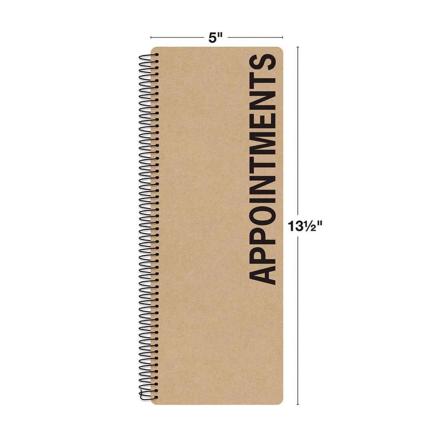 global-printed-products-daily-appointment-book-13-5-x-5-brown-cover-undated-2-pack-gpuspls0083_2