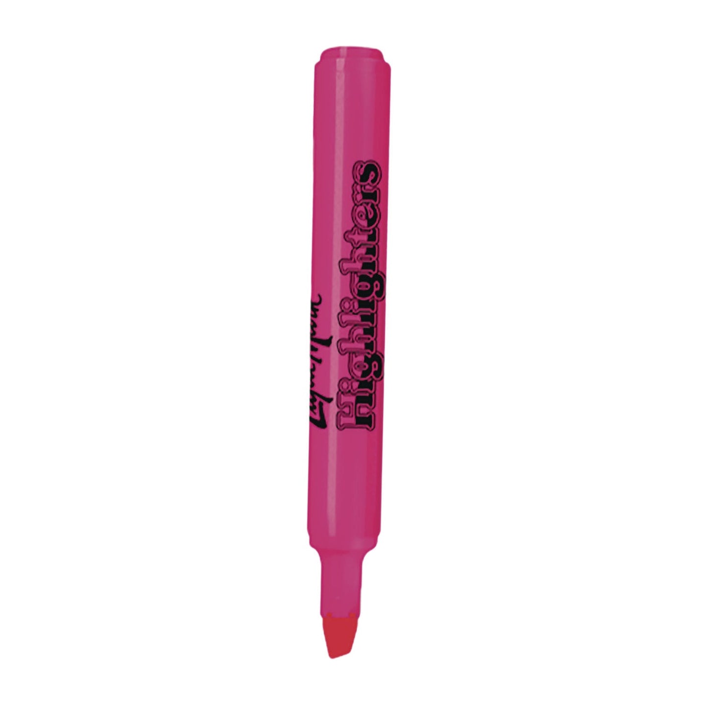 liqui-mark-r-tank-fluorescent-highlighter-pink-ink-chisel-tip-pink-barrel-dozen-lqm60622_3