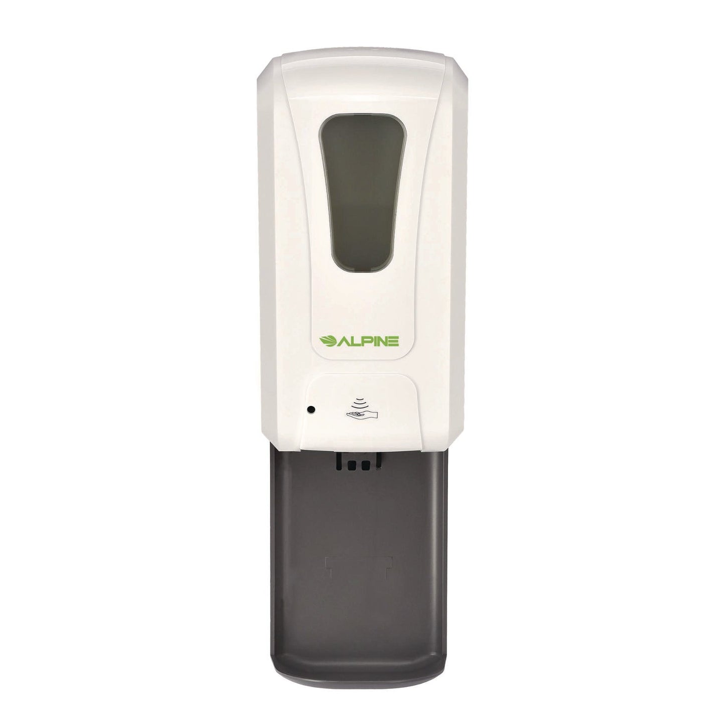 alpine-industries-wall-mount-automatic-foam-hand-sanitizer-soap-dispenser-with-drip-tray-40-oz-4-48-x-6-x-18-1-white-alhalp430ft_1