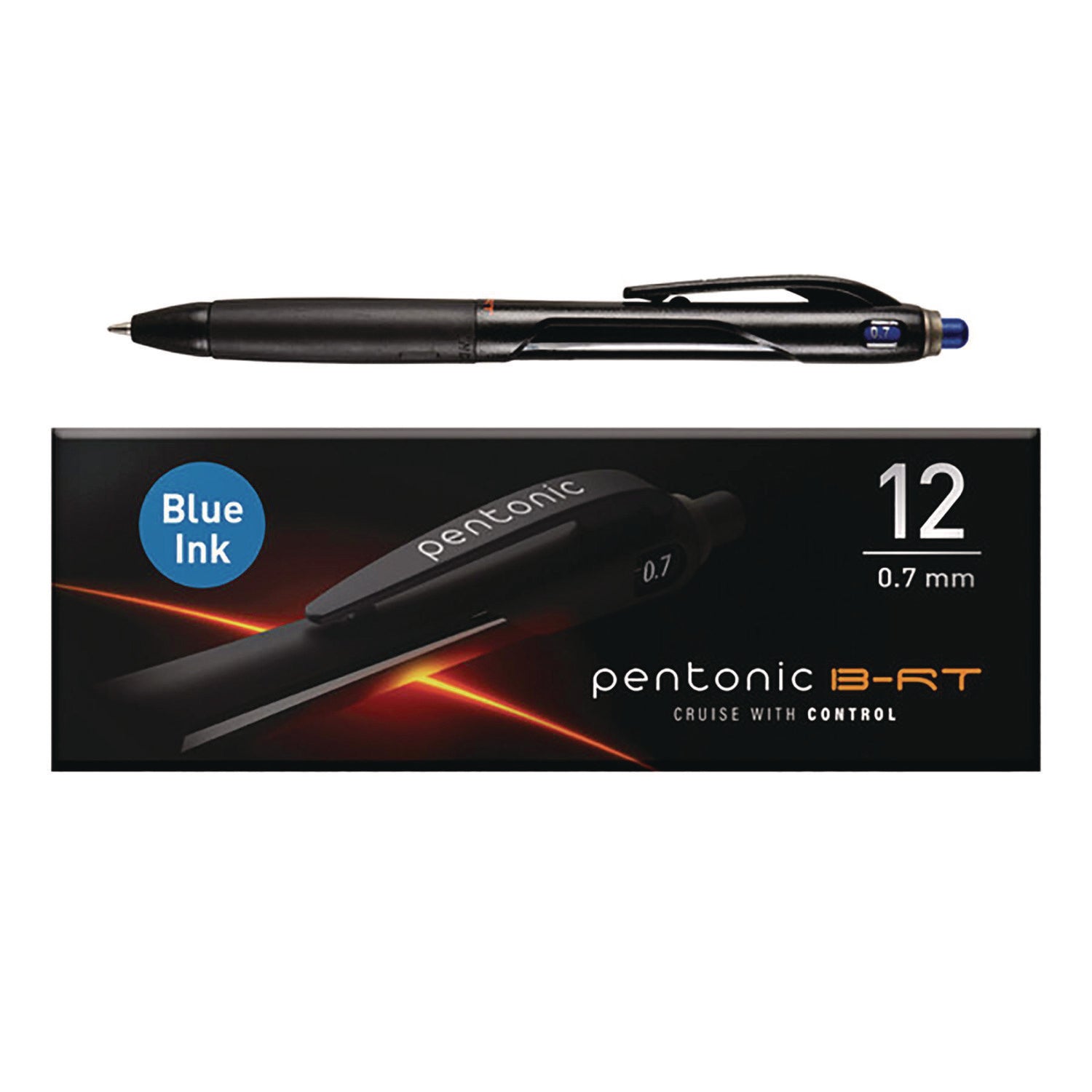 tops-pentonic-retractable-ballpoint-pen-fine-0-7-mm-blue-ink-blue-barrel-12-pack-pnt12123_1
