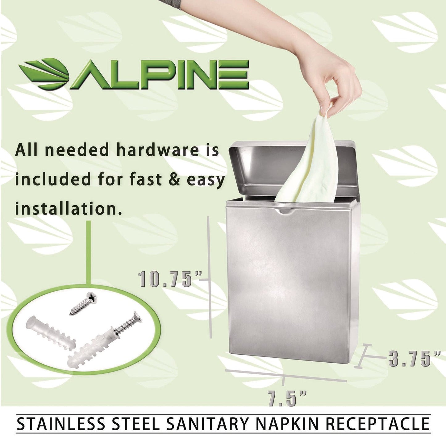 alpine-industries-stainless-steel-wall-mounted-sanitary-napkin-receptacle-alhalp451ssb_6