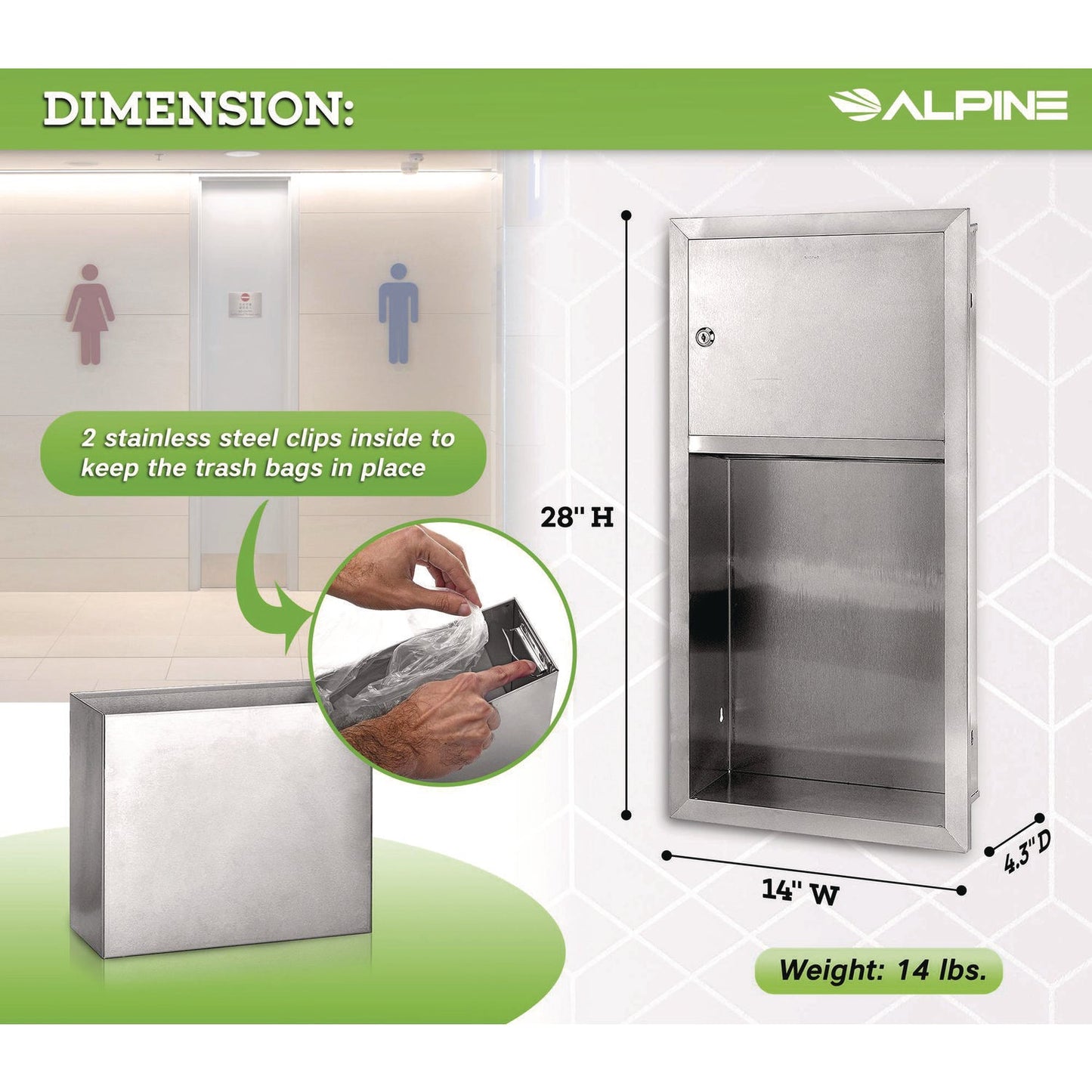 alpine-industries-recessed-commercial-paper-towel-dispenser-with-2-gal-waste-receptacle-28-x-4-3-x-14-stainless-steel-alhalp495_11