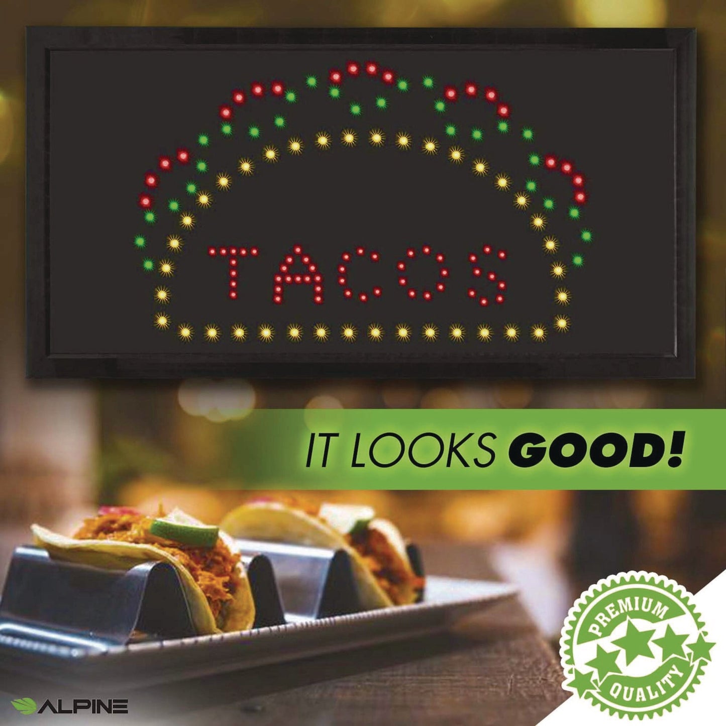 alpine-industries-led-rectangular-taco-sign-19-x-10-black-frame-green-red-yellow-graphics-alhalp49711_6