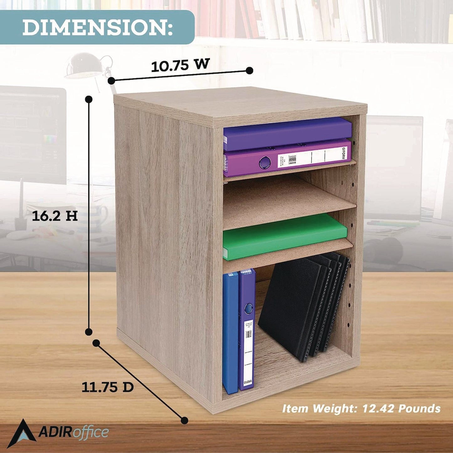 adiroffice-11-compartment-wood-mail-paper-sorter-literature-organizer-11-sections-letter-size-10-75-x-11-75-x-16-2-medium-oak-alhi50011meo_5