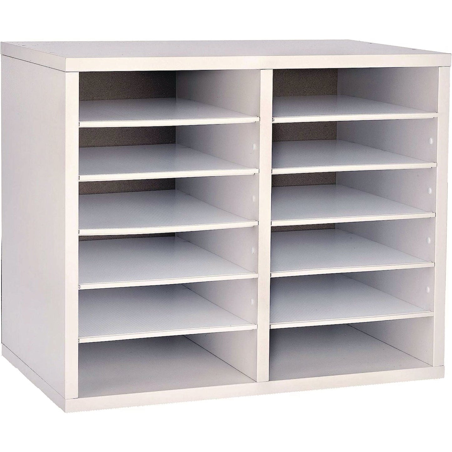 adiroffice-wood-adjustable-12-compartment-literature-organizer-12-sections-letter-size-20-x-11-8-x-16-3-white-alhi50012whi_1