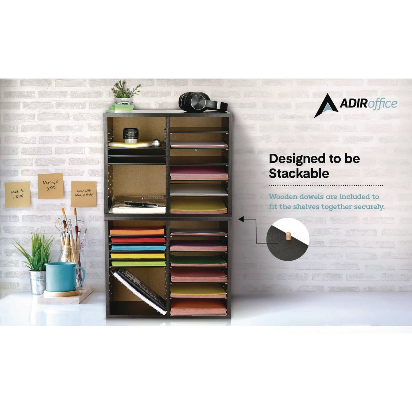 adiroffice-wood-adjustable-12-compartment-literature-organizer-12-sections-letter-size-20-x-11-8-x-16-3-black-alhi50012blk_4