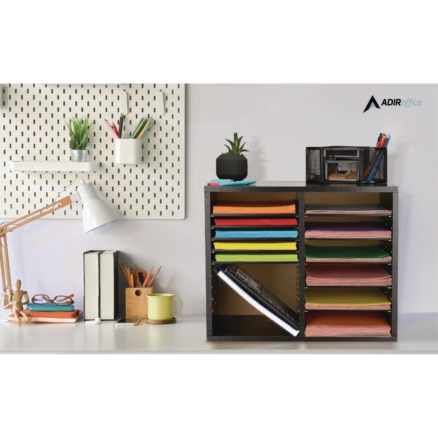 adiroffice-wood-adjustable-12-compartment-literature-organizer-12-sections-letter-size-20-x-11-8-x-16-3-black-alhi50012blk_6