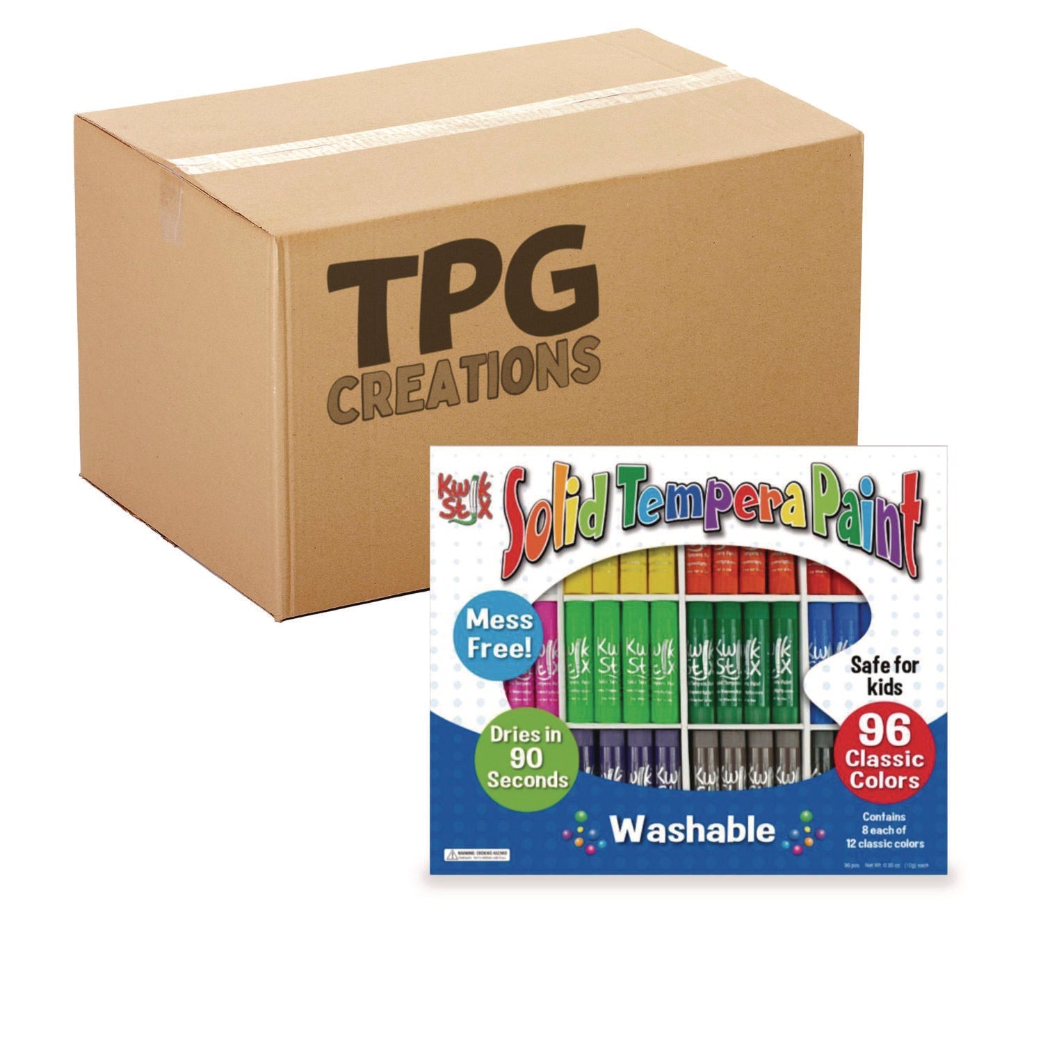 tpg-creations-kwik-stix-tempera-paint-set-12-assorted-colors-96-pack-2-packs-carton-tpg69602_1