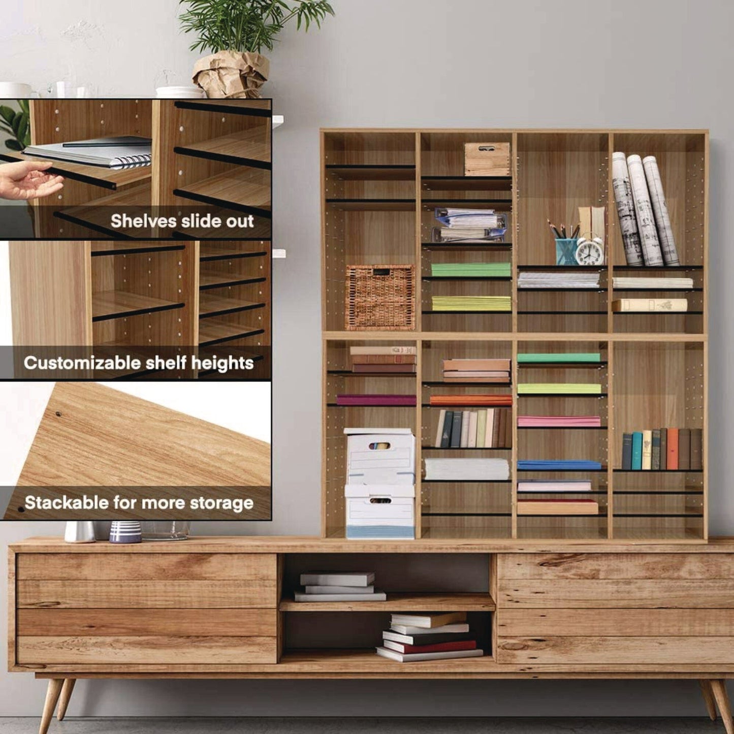 adiroffice-wood-adjustable-36-compartment-literature-organizer-36-sections-letter-size-39-3-x-11-8-x-23-9-medium-oak-alhi50036meo_3