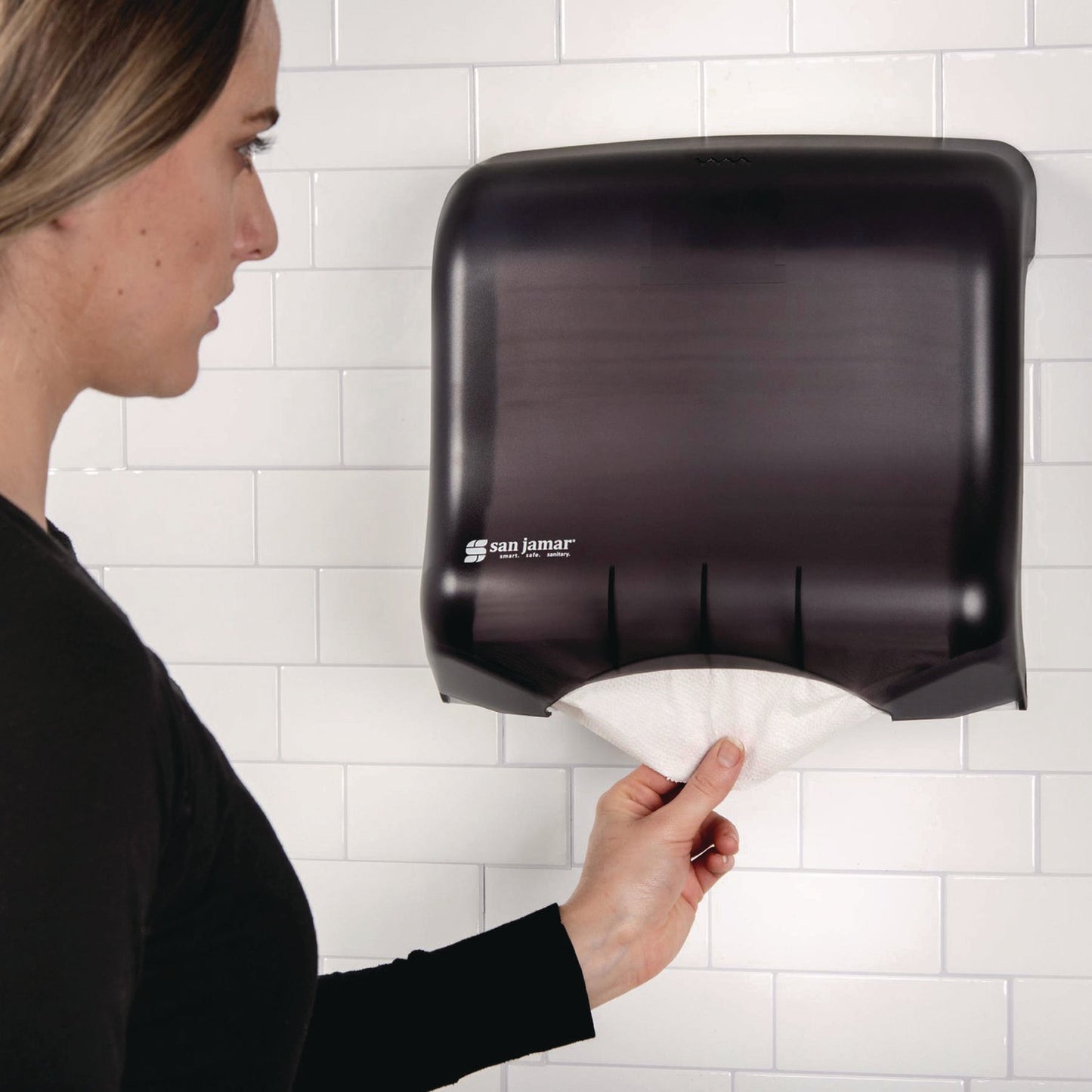 san-jamar-ultrafold-towel-dispenser-11-5-x-6-x-11-5-black-sjmt1750tbk_5