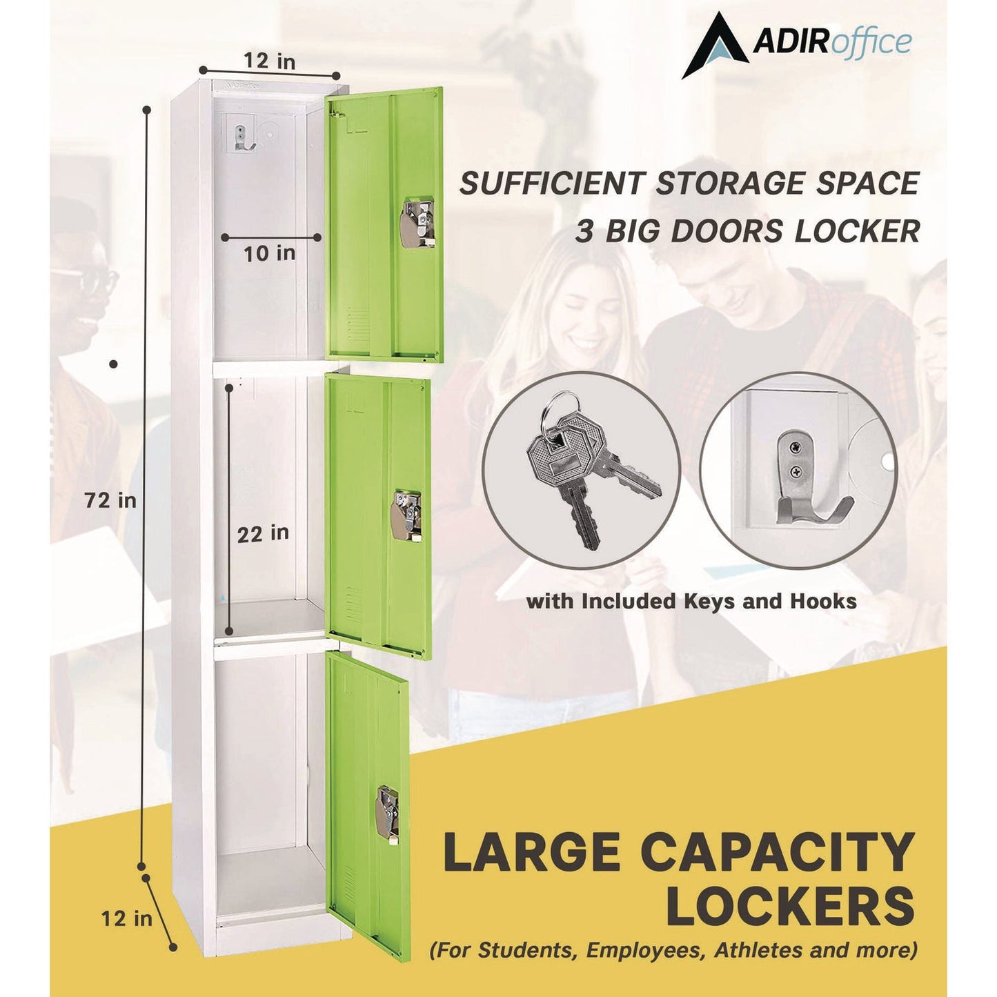 adiroffice-steel-storage-locker-3-compartment-12-x-12-x-72-green-alhi629203grn_4