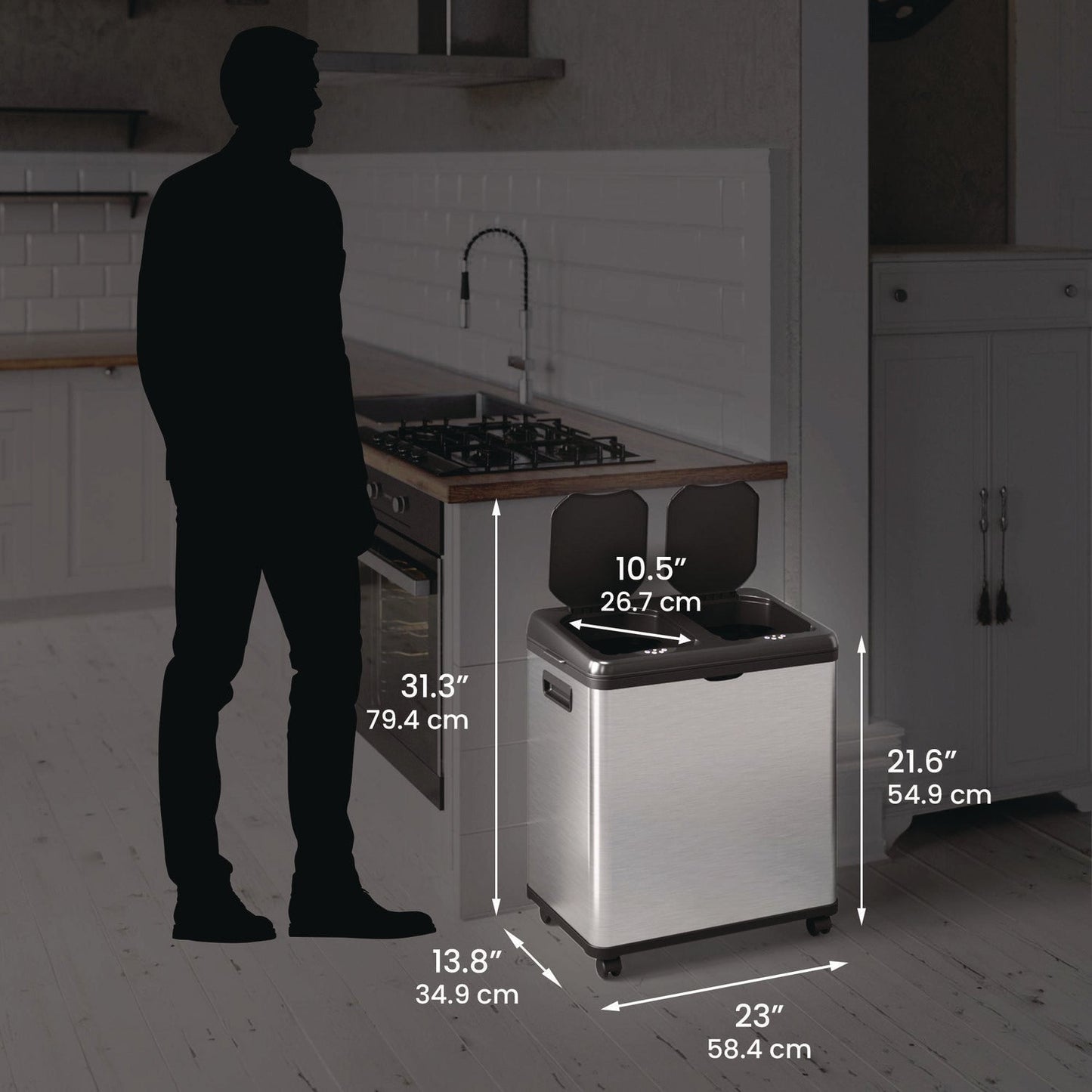 hls-commercial-r-dual-compartment-sensor-recycle-bin-and-trash-can-with-wheels-16-gal-plastic-stainless-steel-silver-black-hlmhls16dcss_6