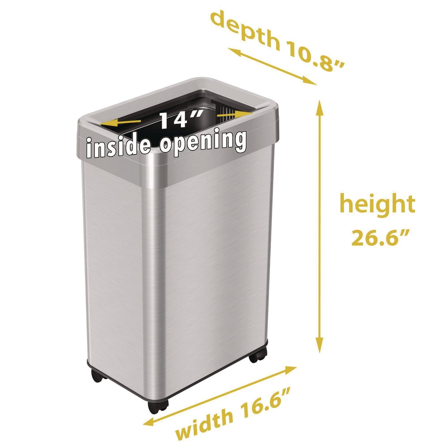 hls-commercial-r-open-top-trash-can-with-wheels-rectangular-16-gal-plastic-stainless-steel-silver-hlmhls16uotm_3