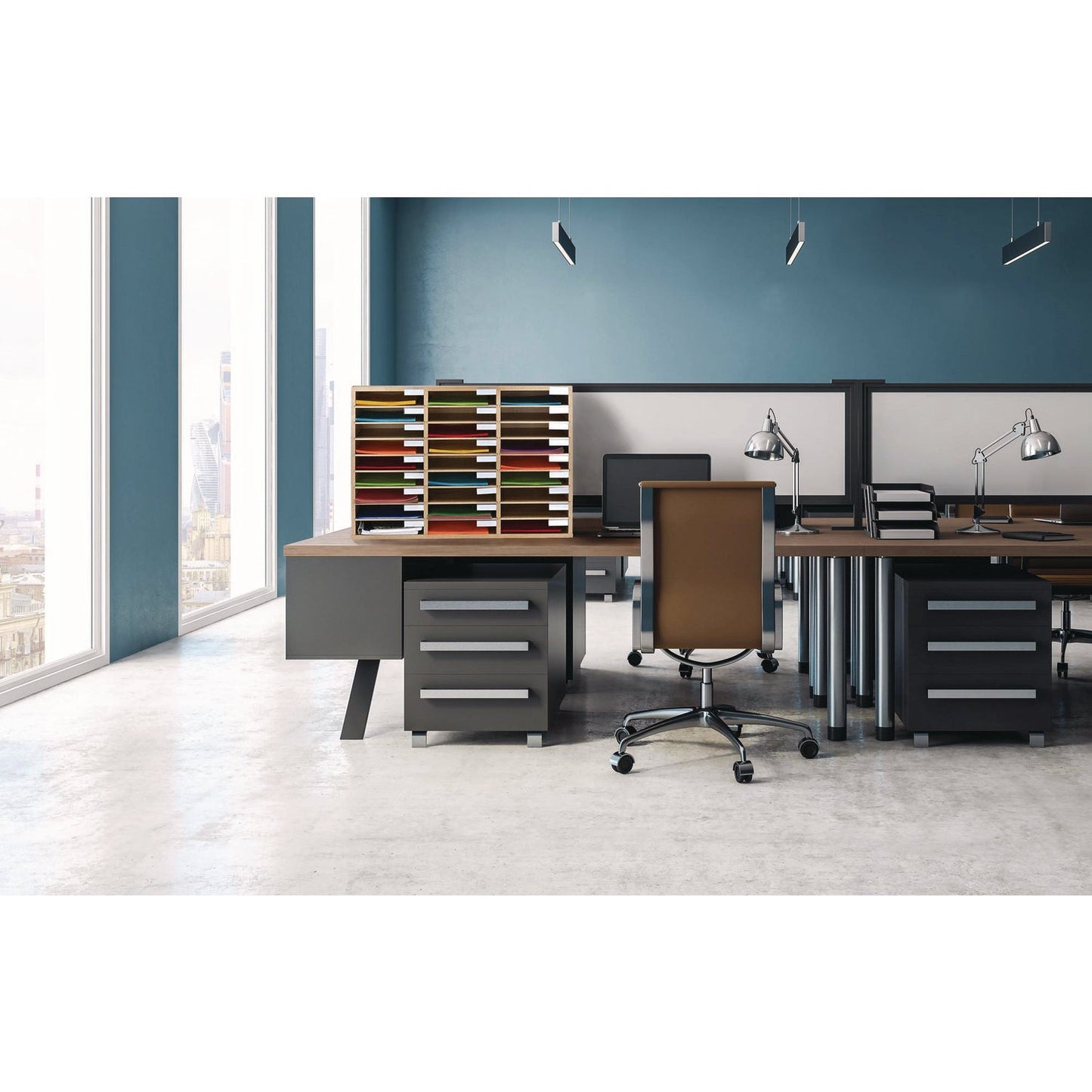 adiroffice-wooden-27-compartment-literature-organizer-27-sections-letter-size-31-49-x-11-81-x-21-65-medium-oak-alhiof20101meo_8