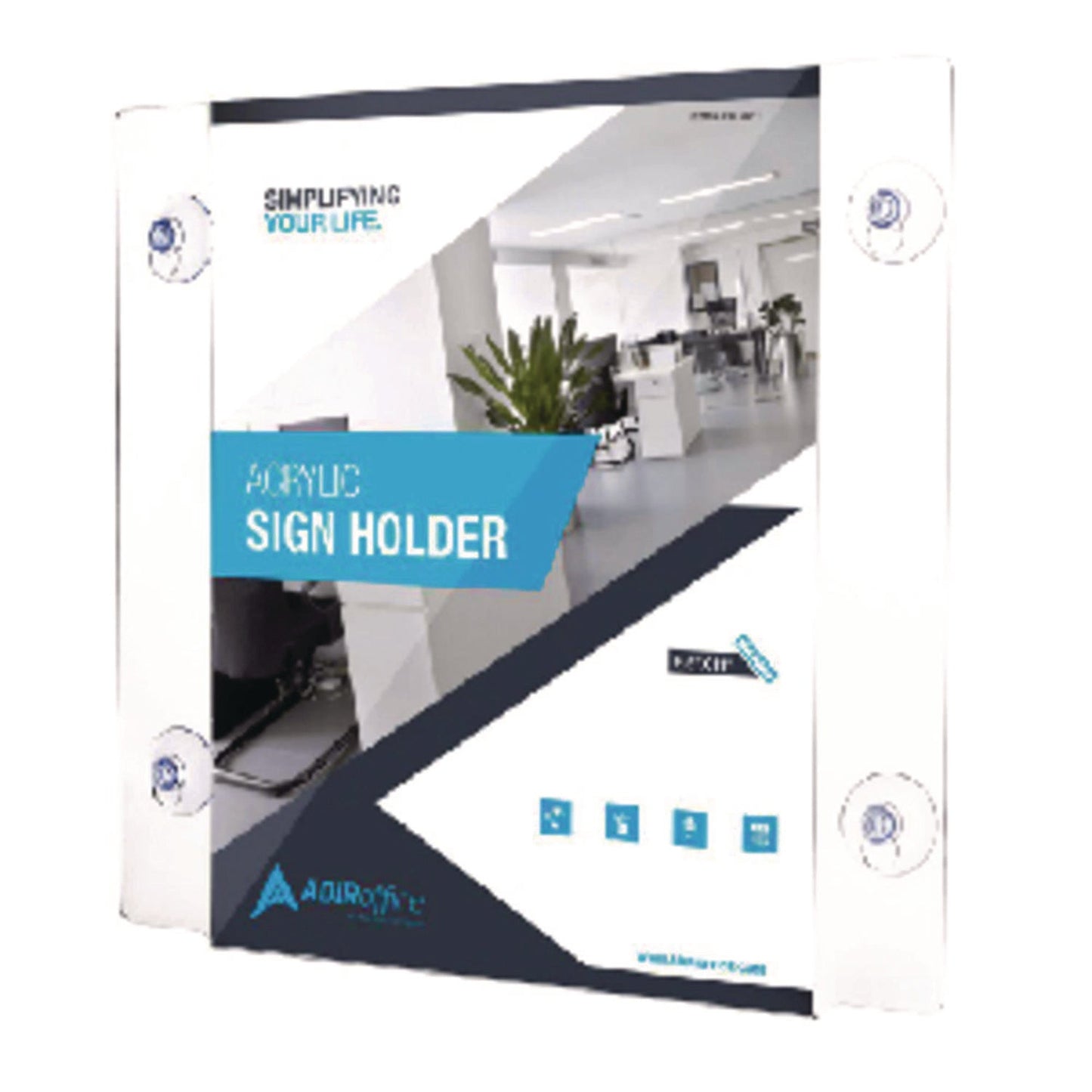 adiroffice-clear-suction-acrylic-window-sign-holder-8-x-11-clear-frame-6-pack-alhi6398511wsh6_11