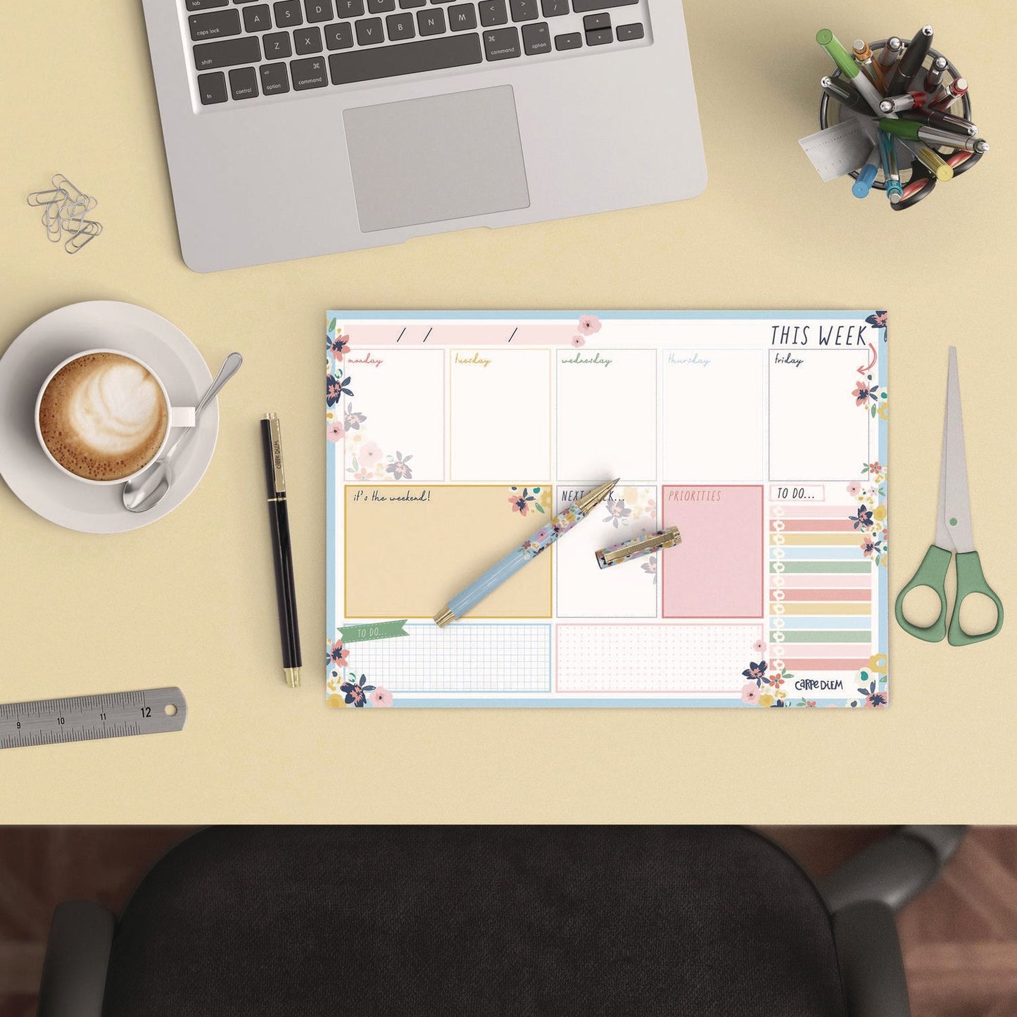 pukka-pad-weekly-planner-pad-floral-11-7-x-8-3-blue-pink-white-yellow-cover-12-month-undated-6-pack-puk9208cd_5