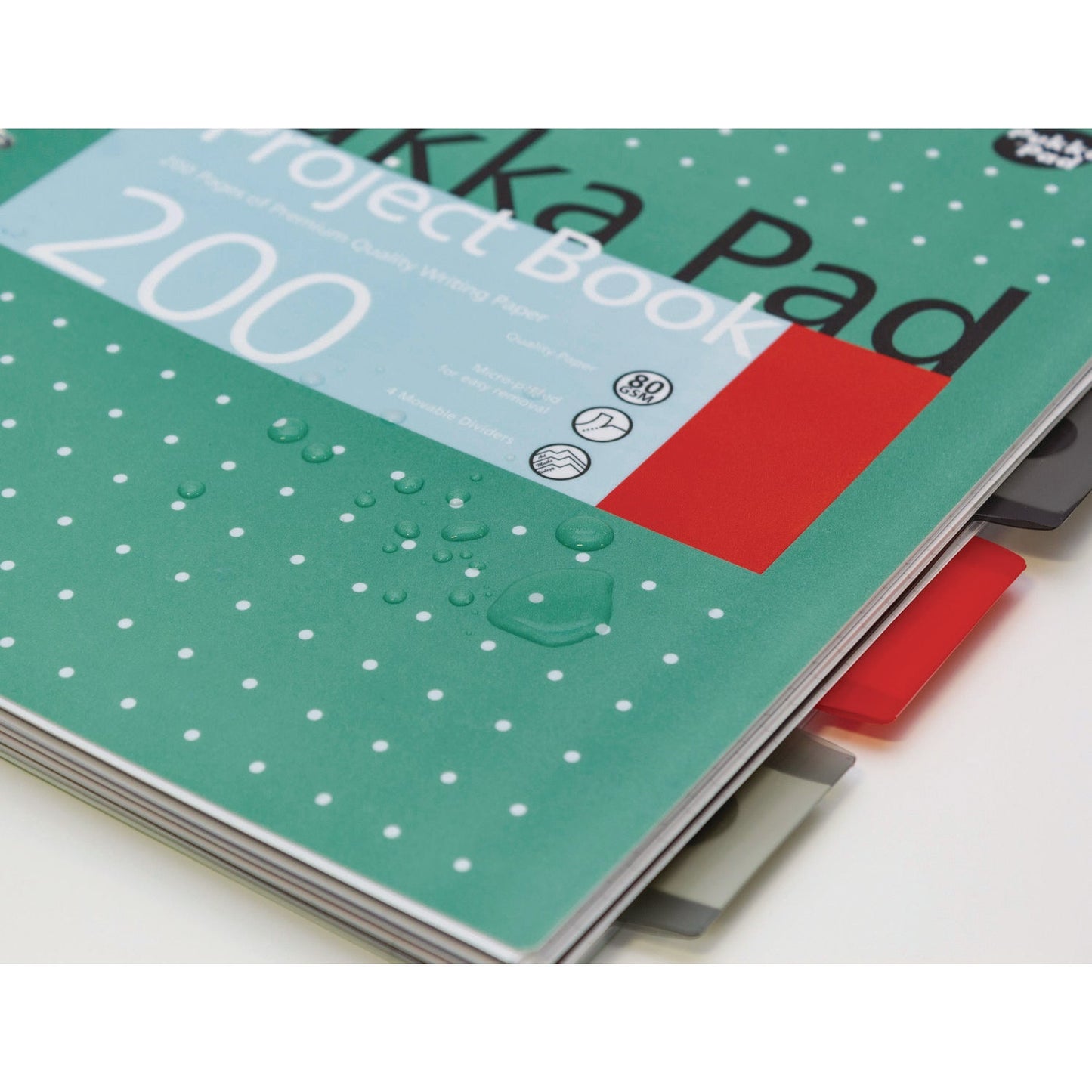 pukka-pad-letter-size-project-book-5-subject-medium-college-rule-metallic-green-with-white-dots-cover-100-11-x-8-5-sheets-3-pack-puk8748met_4