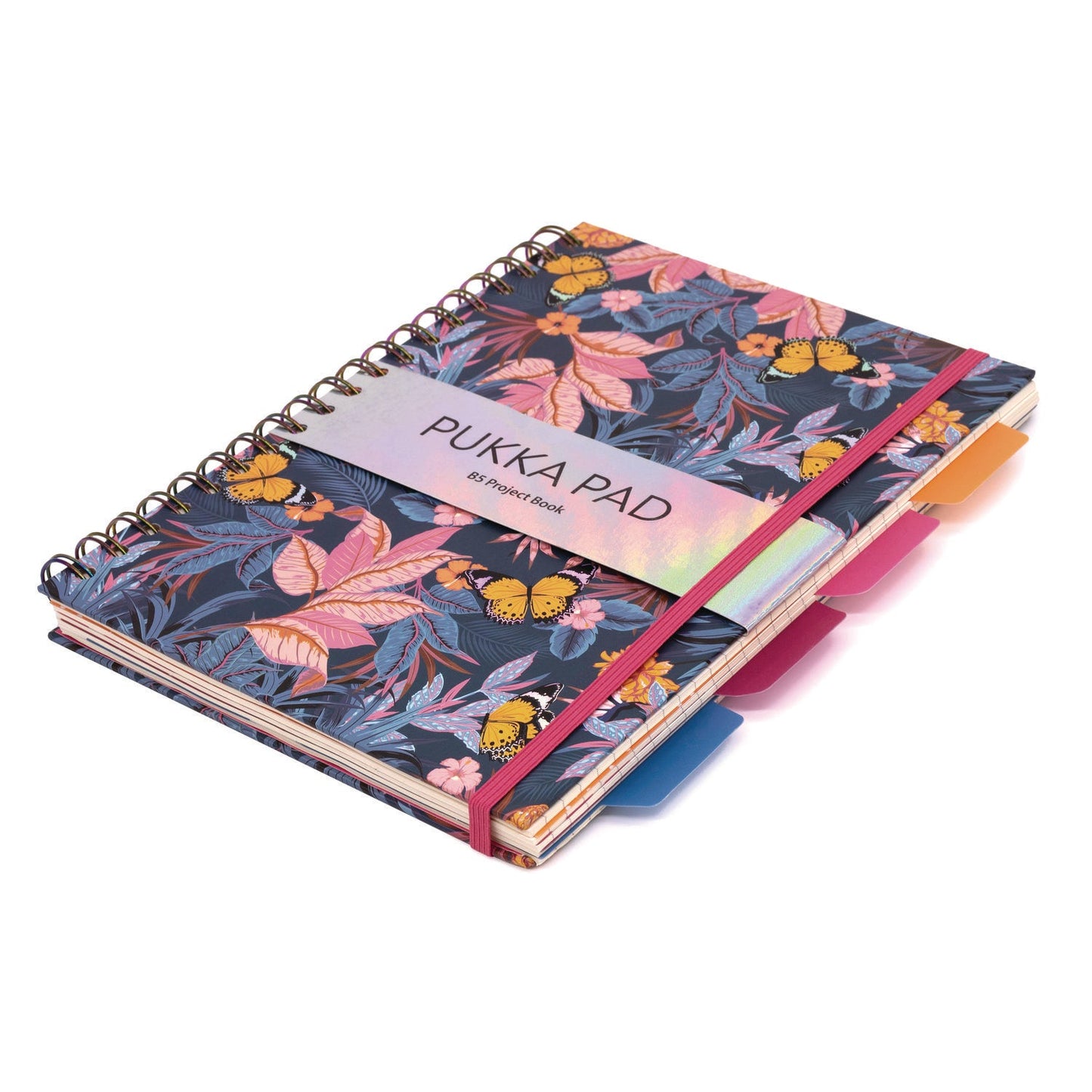 pukka-pad-b5-size-project-book-4-subject-medium-college-rule-assorted-blum-floral-covers-100-9-8-x-6-9-sheets-3-pack-puk9494blmasst_3