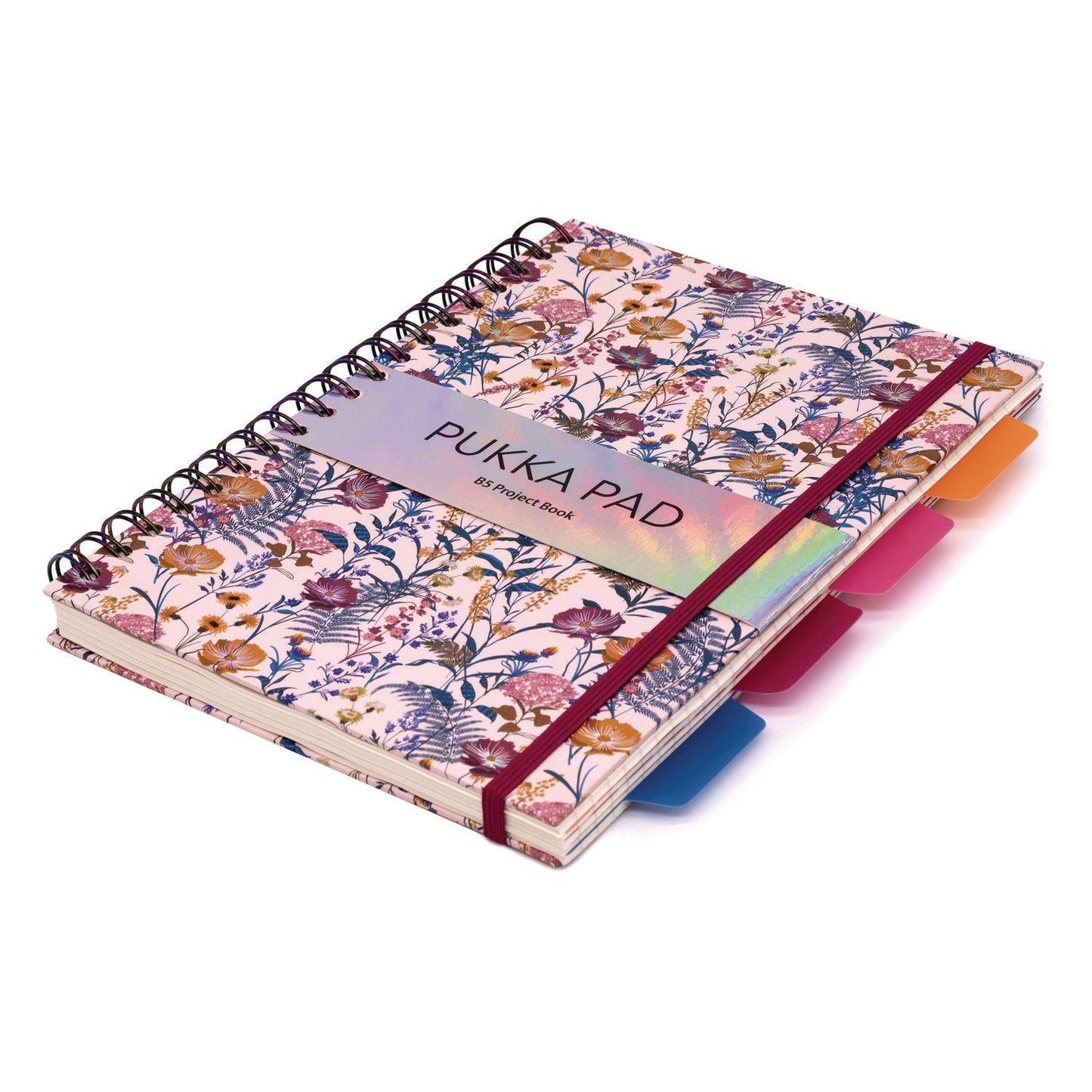 pukka-pad-b5-size-project-book-4-subject-medium-college-rule-assorted-blum-floral-covers-100-9-8-x-6-9-sheets-3-pack-puk9494blmasst_4