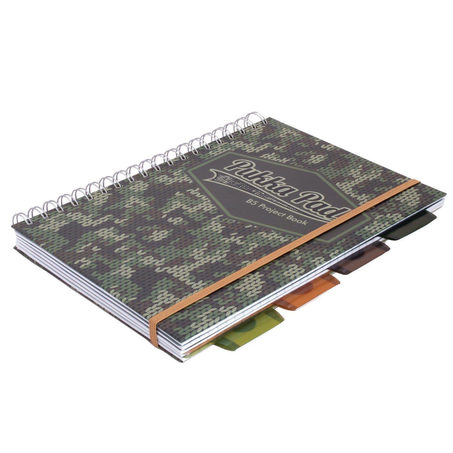 pukka-pad-b5-size-project-book-4-subject-medium-college-rule-black-green-camo-knit-cover-100-9-8-x-6-9-sheets-3-pack-puk9756cam_4