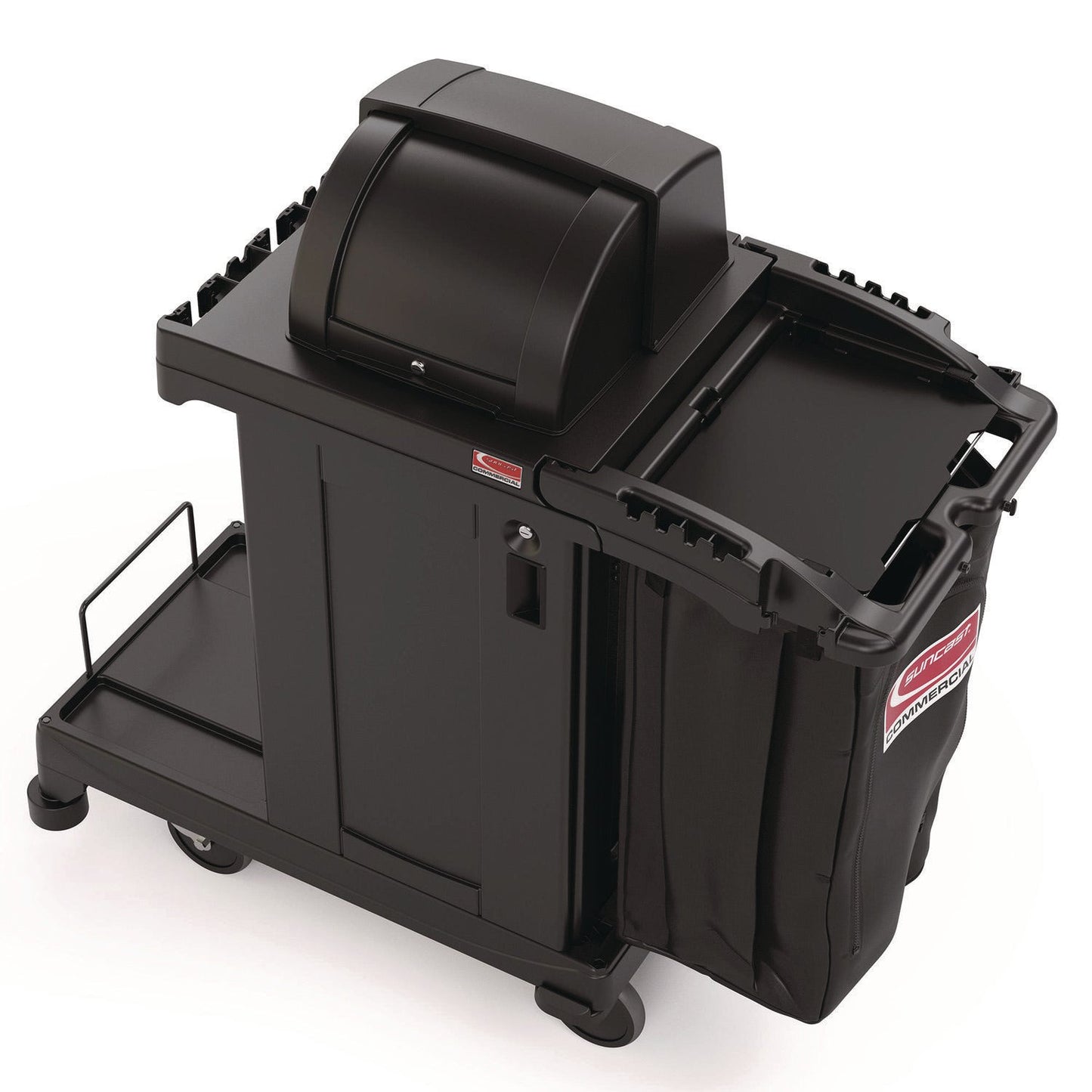 suncast-commercial-high-security-housekeeping-cart-plastic-1-shelf-3-bins-23-19-x-53-23-x-53-02-black-suacch255a_5