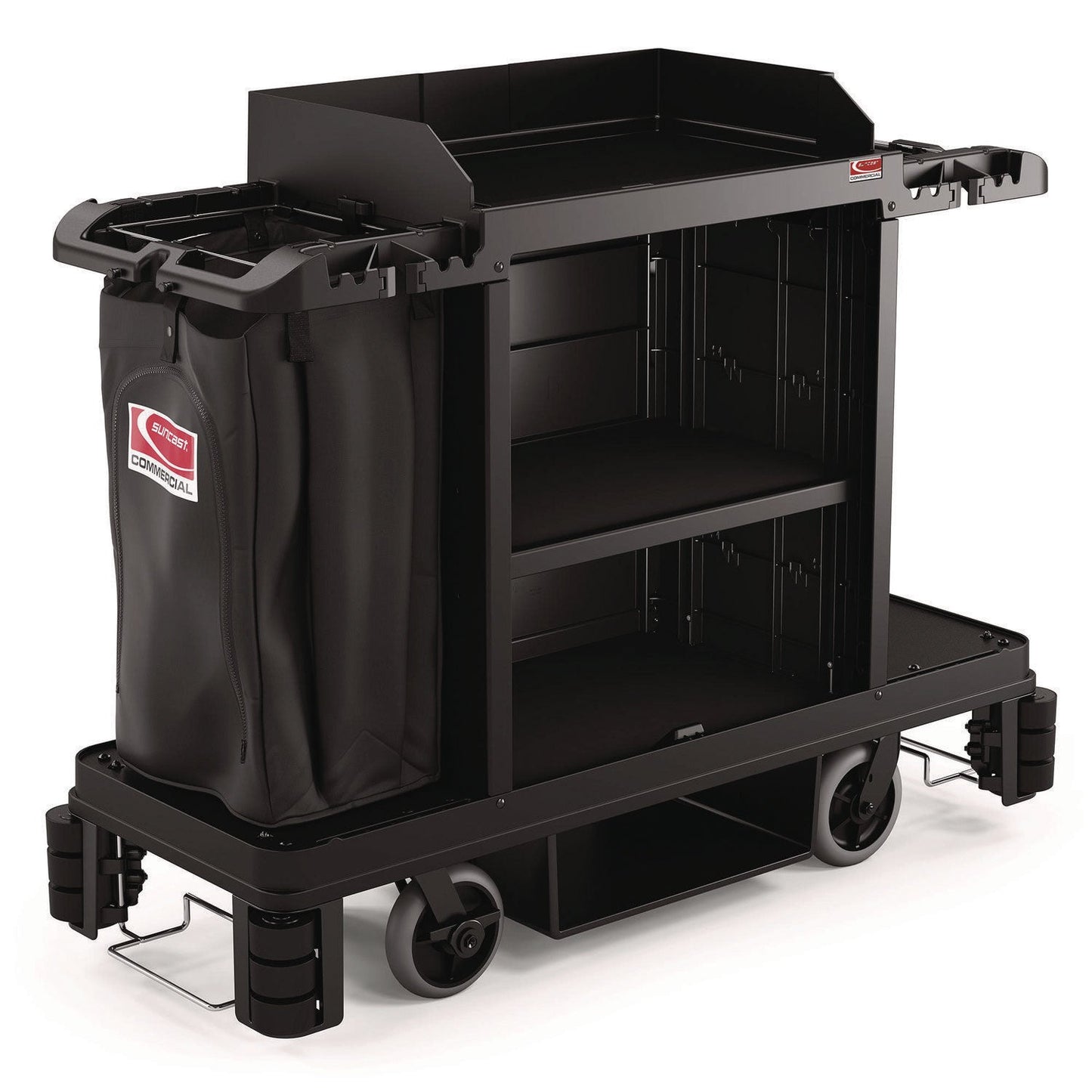 suncast-commercial-partially-assembled-premium-housekeeping-cart-plastic-1-shelf-24-x-62-13-x-49-75-black-suahkc2002_3