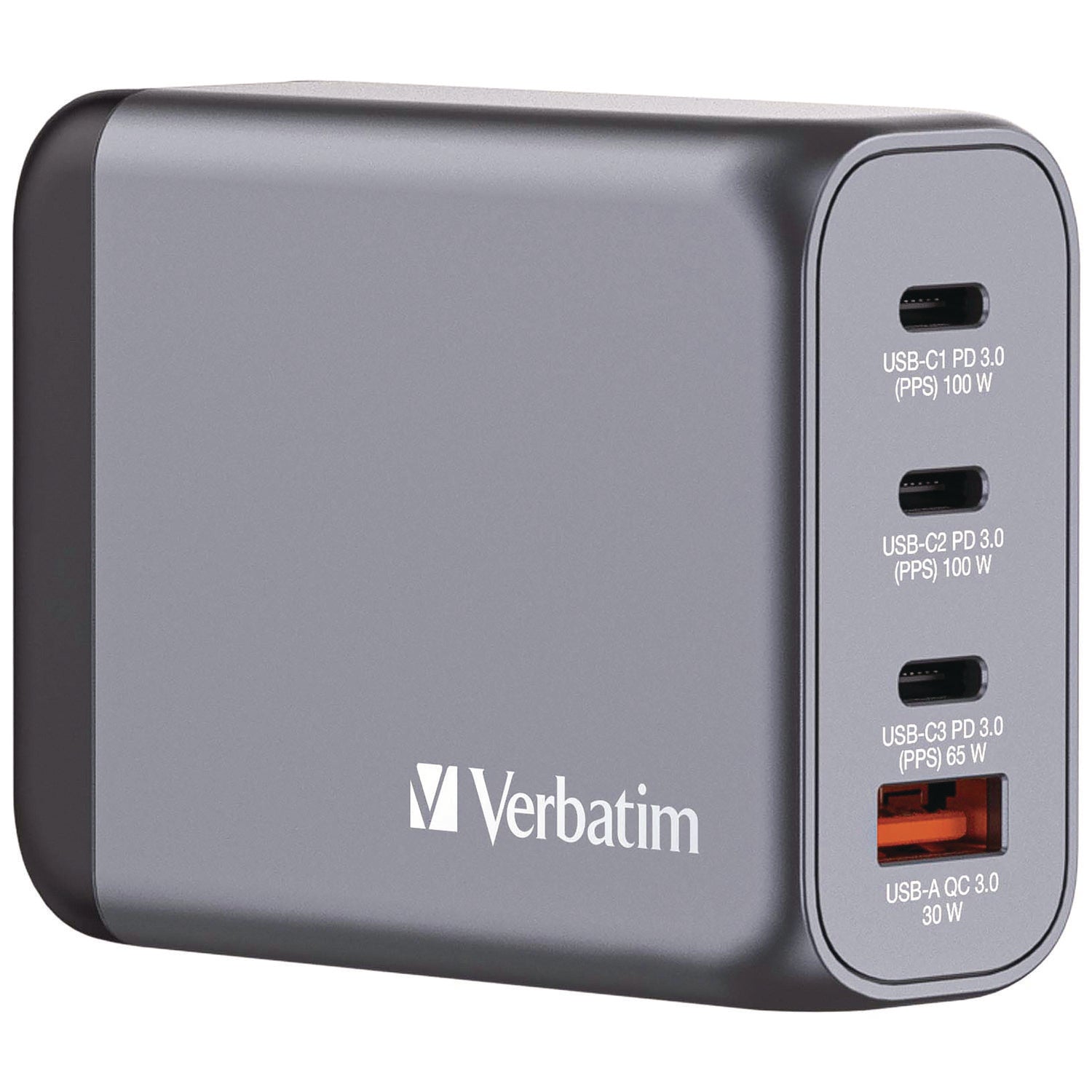 verbatim-100-w-4-port-gan-wall-charger-black-gray-ver32202_1