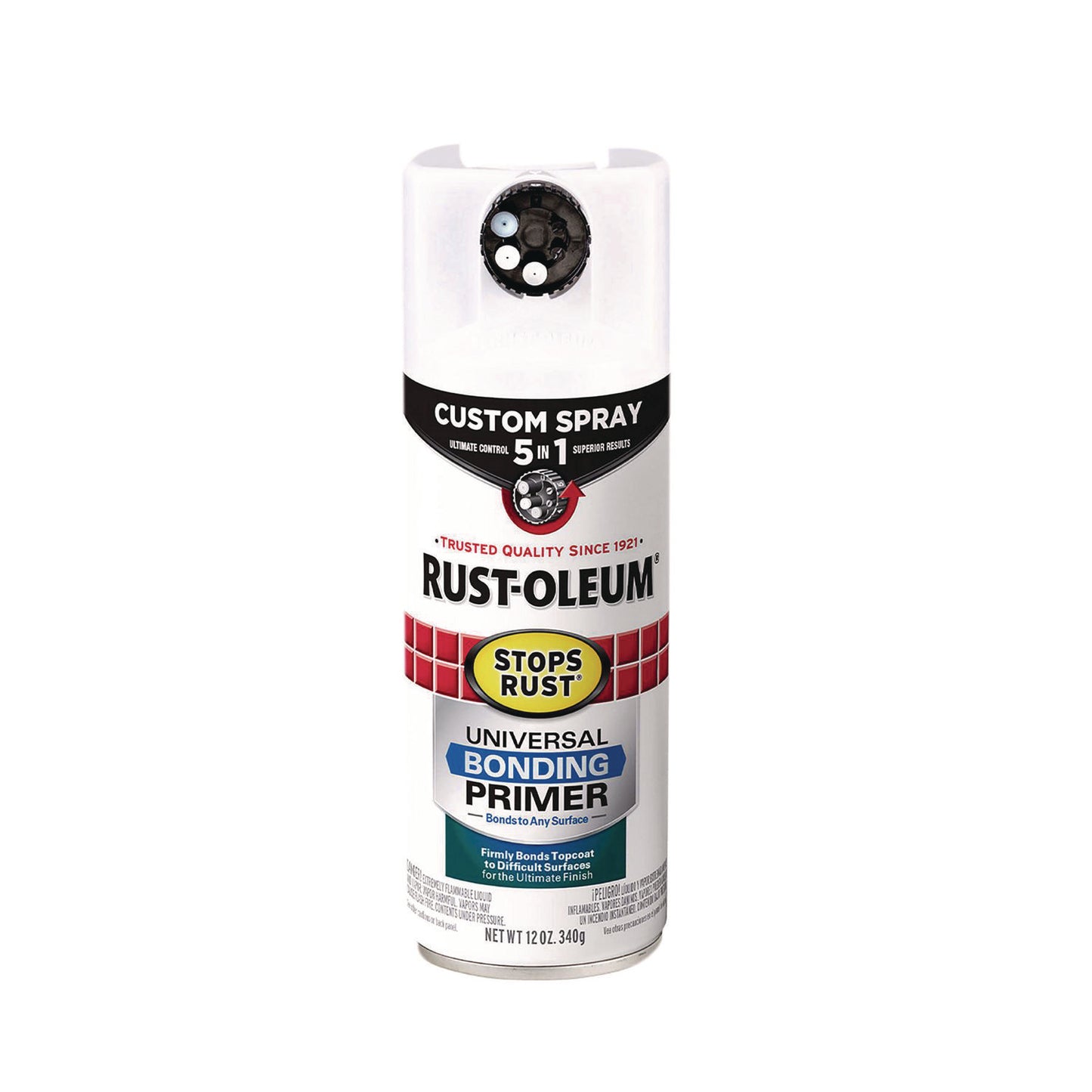 Rust-Oleum® Stops Rust 5-in-1 Spray Paint, White, 12 oz Aerosol Can, 6/Carton (RST384759)
