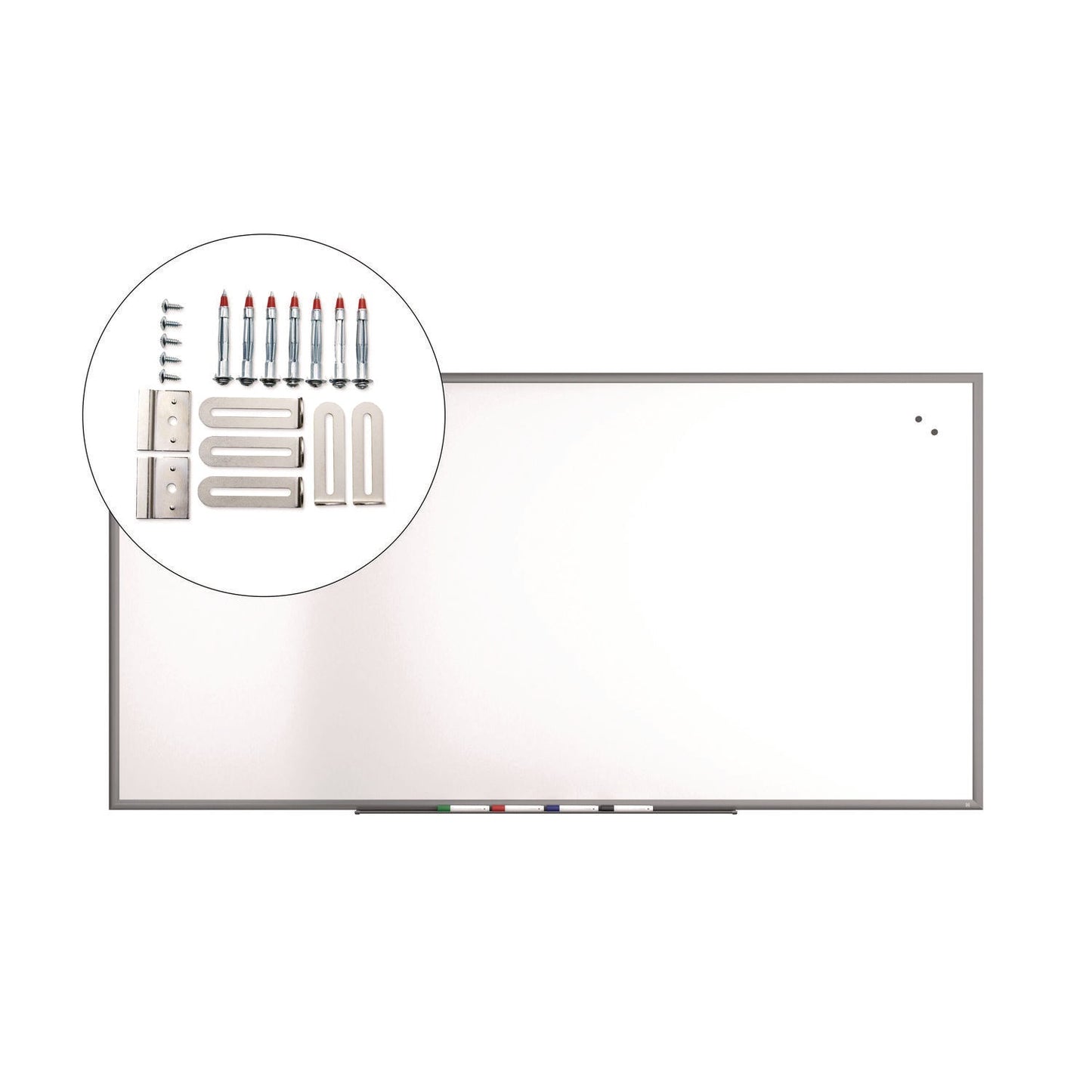 tru-red-magnetic-porcelain-dry-erase-board-96-x-48-white-surface-gray-natural-aluminum-frame-tudtr61188_5