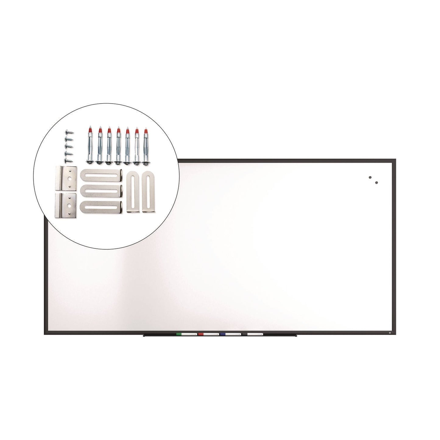 tru-red-magnetic-porcelain-dry-erase-board-96-x-48-white-surface-black-aluminum-frame-tudtr61191_5