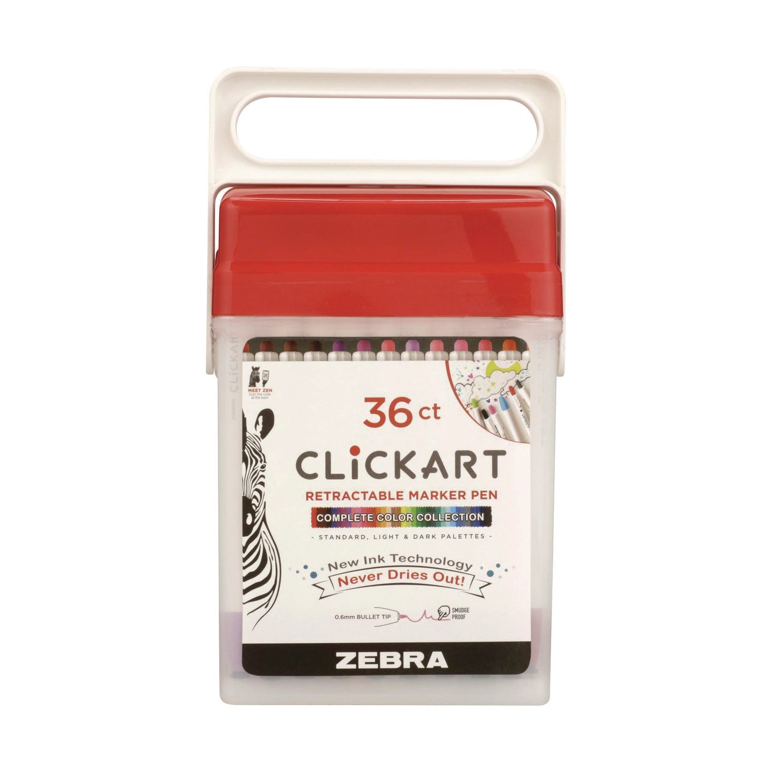 zebra-clickart-porous-point-pen-retractable-fine-0-6-mm-assorted-ink-white-barrel-36-pack-zeb69836_1