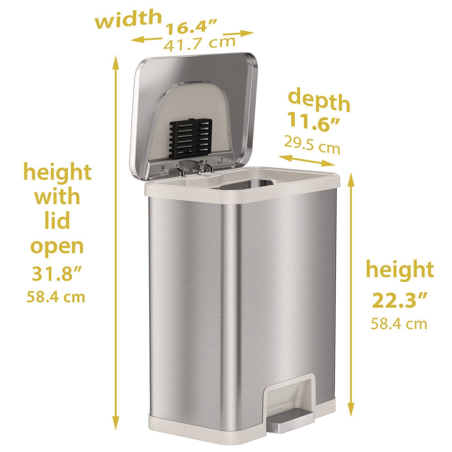 hls-commercial-r-step-pedal-sensor-trash-can-13-gal-plastic-stainless-steel-silver-white-hlmhls13sw_6