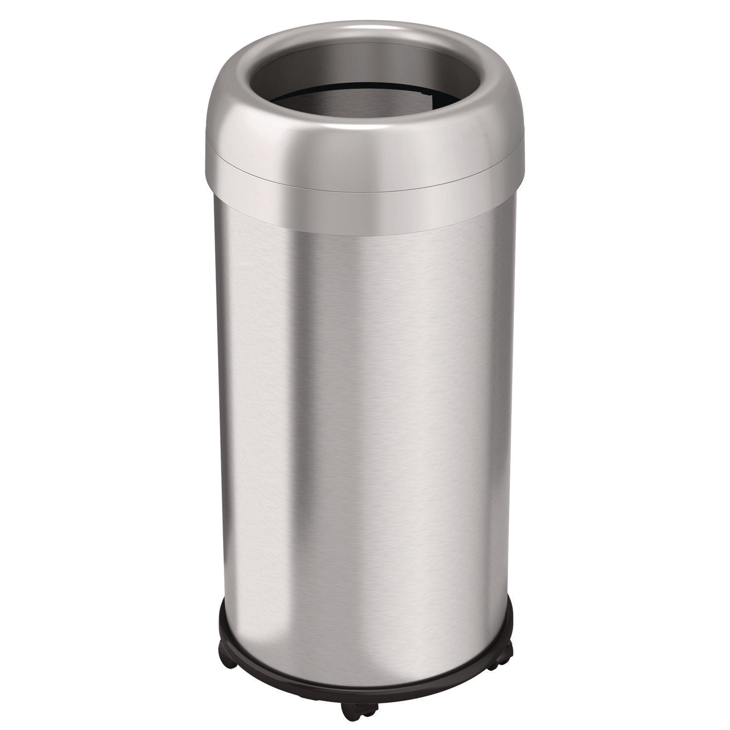 hls-commercial-r-open-top-trash-can-with-wheels-round-16-gal-plastic-stainless-steel-silver-hlmhls16strm_1